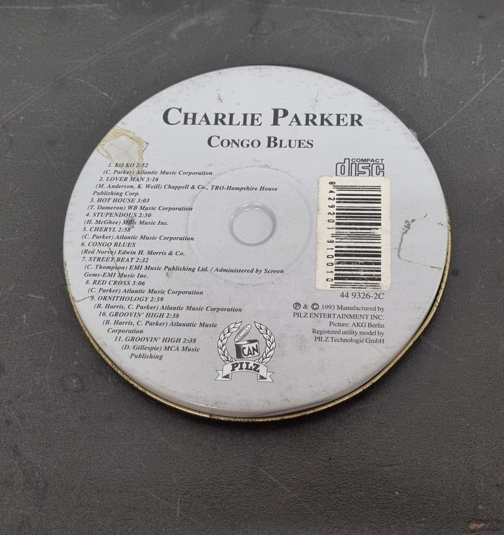 Congo Blues by Charlie Parker Metal Case CD - Image 3
