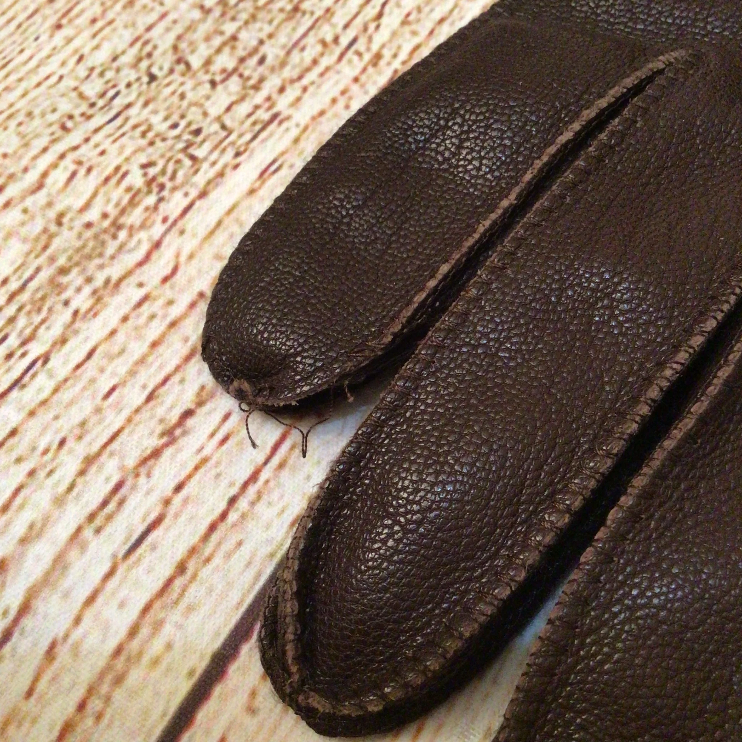 Coach Brown Leather Gloves w/Removable Wool Cashmere Gloves Size M - Image 11