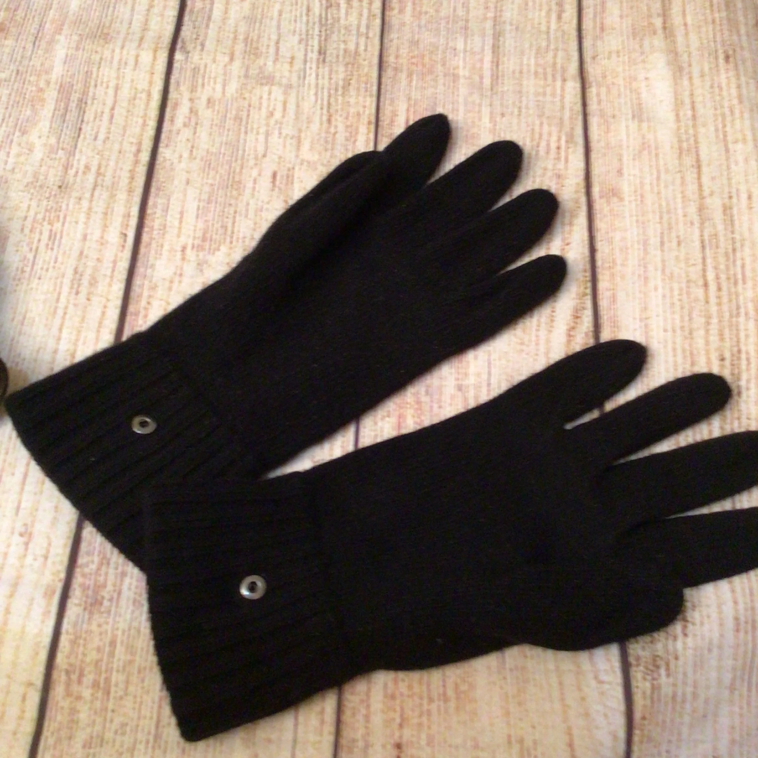 Coach Brown Leather Gloves w/Removable Wool Cashmere Gloves Size M - Image 6