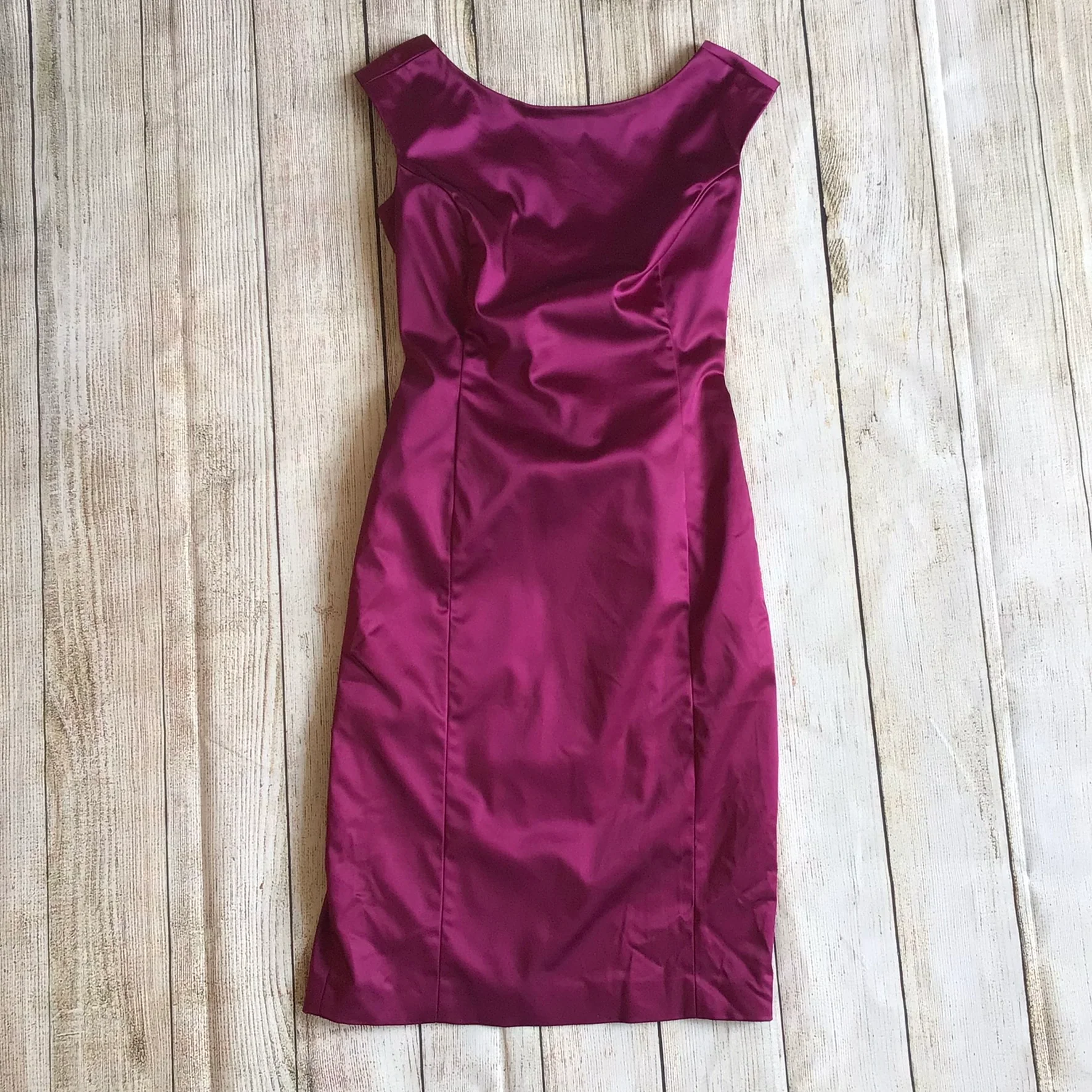 Coast Magenta Pink Tie Back Dress Size 8
