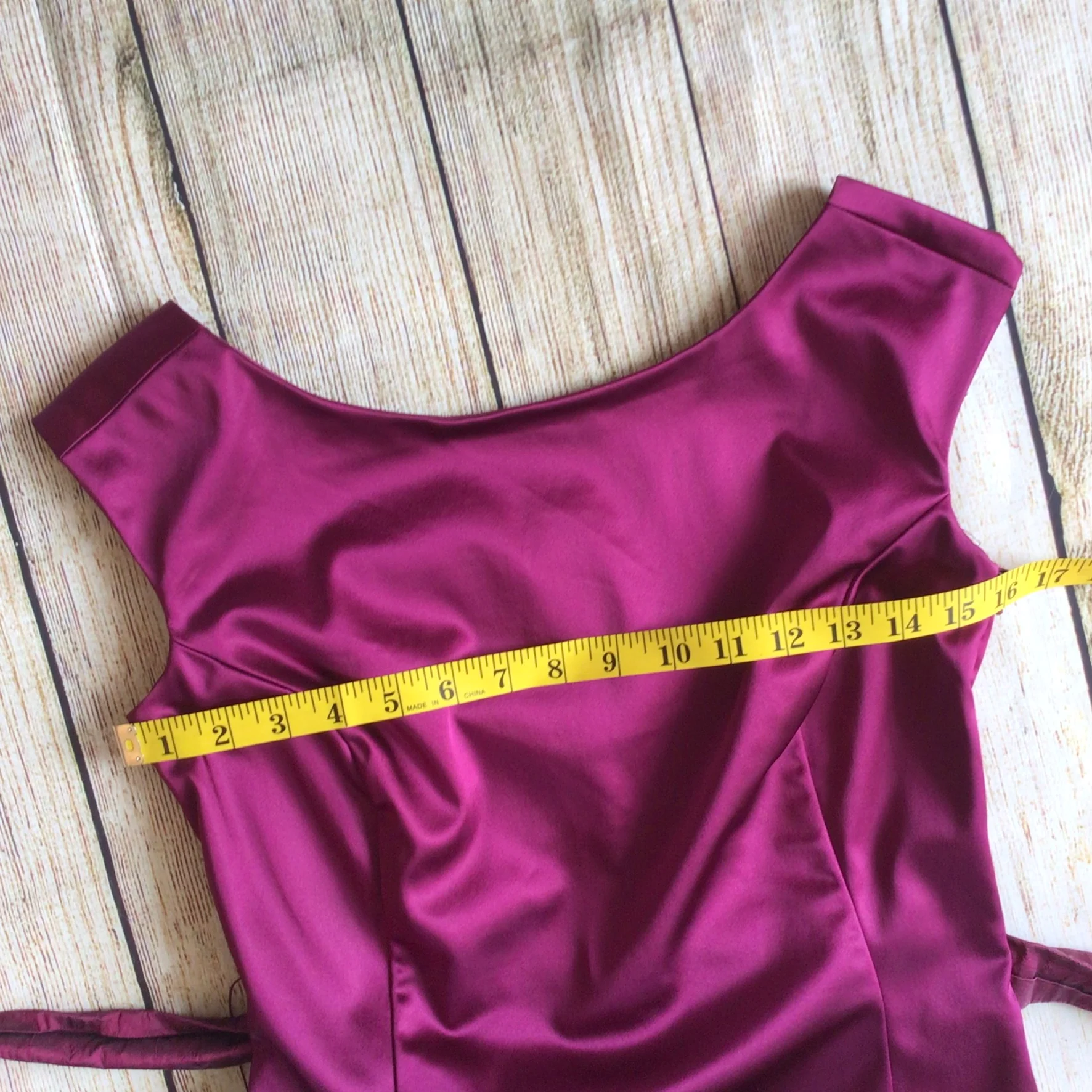Coast Magenta Pink Tie Back Dress Size 8 - Image 8