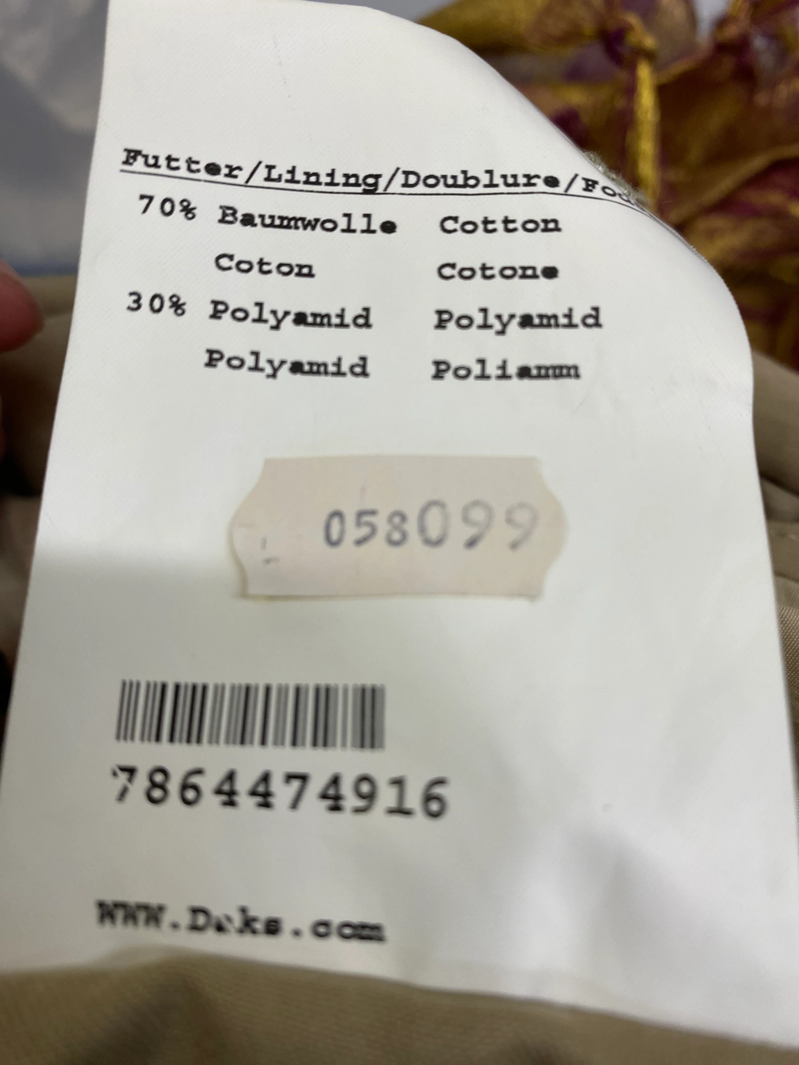 DAKS London Beige Coat Size XL - Image 3