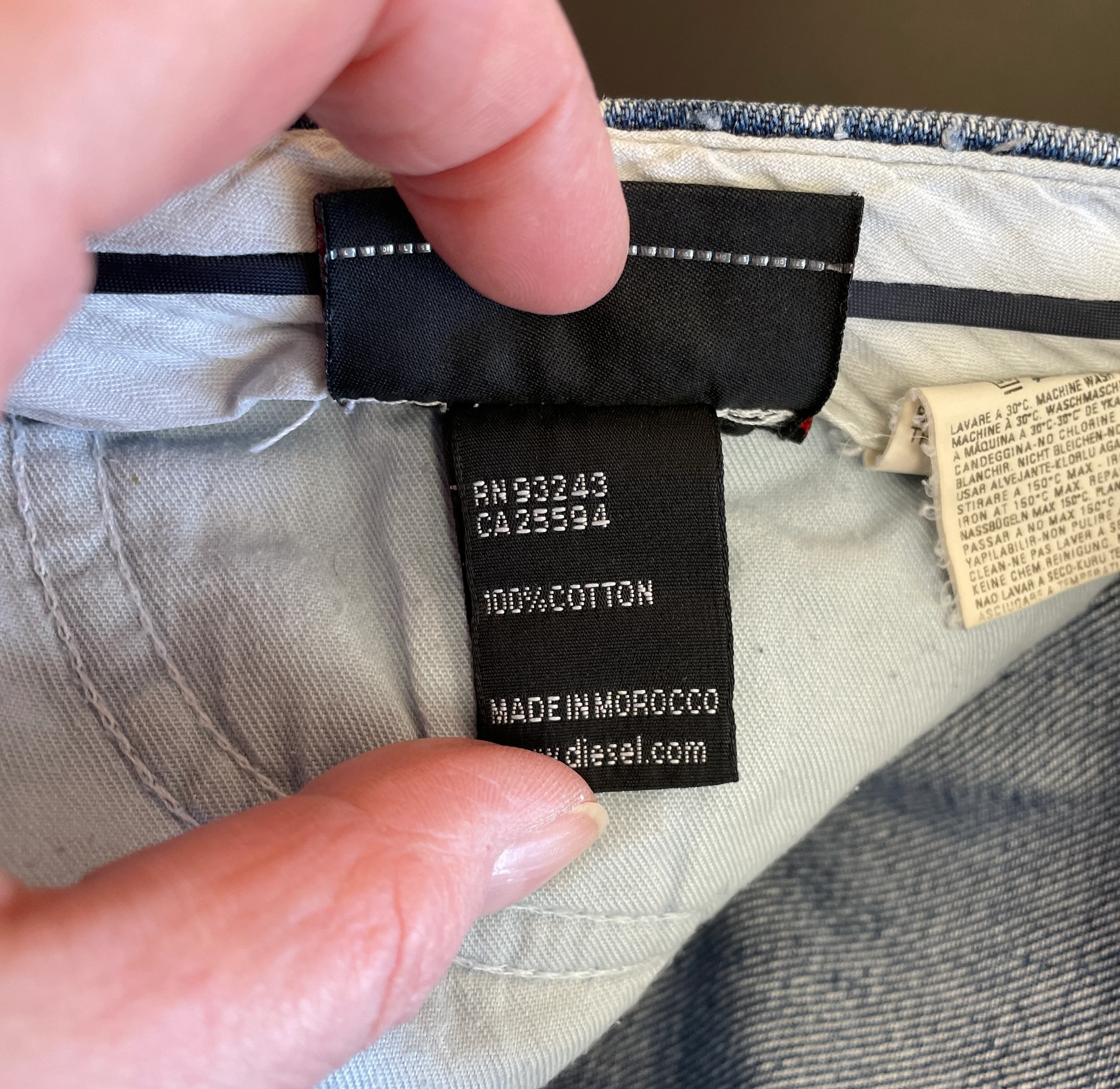 Diesel Industry Y2K Blue Denim Mini Skirt Size 28 - Image 7