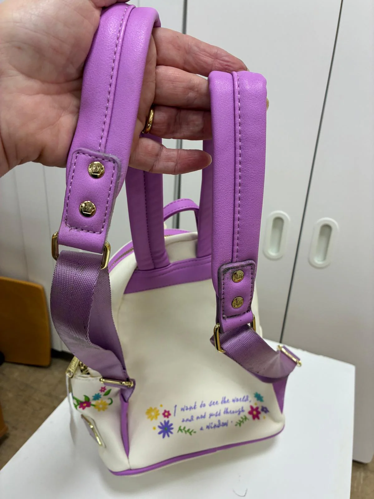 Disney Loungefly Tangled Tower Scene Rapunzel Princess Mini Backpack - Image 6
