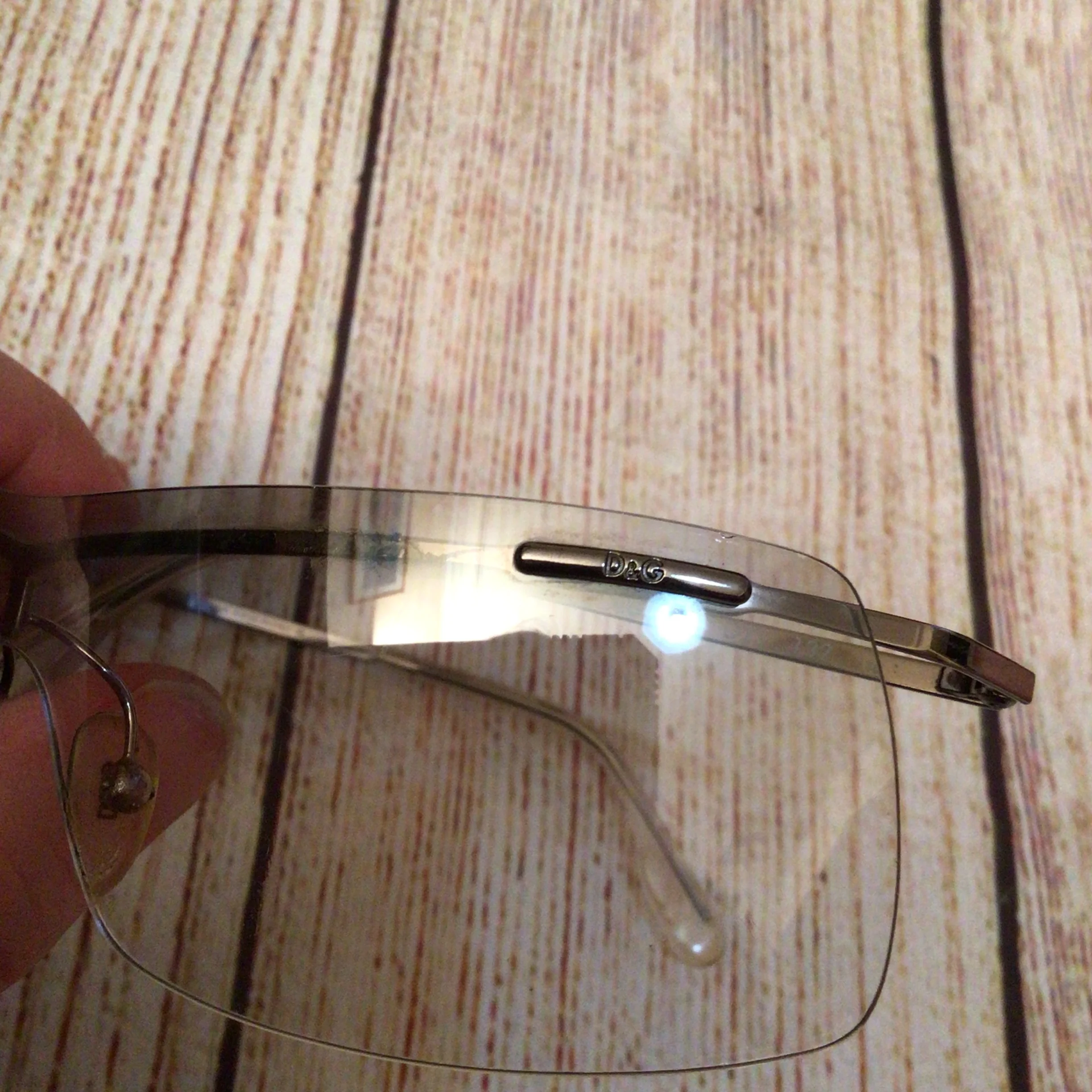 Dolce & Gabbana Silver Tone Wrap Sunglasses D&G 2104 D23 132115 w/Case - Image 10