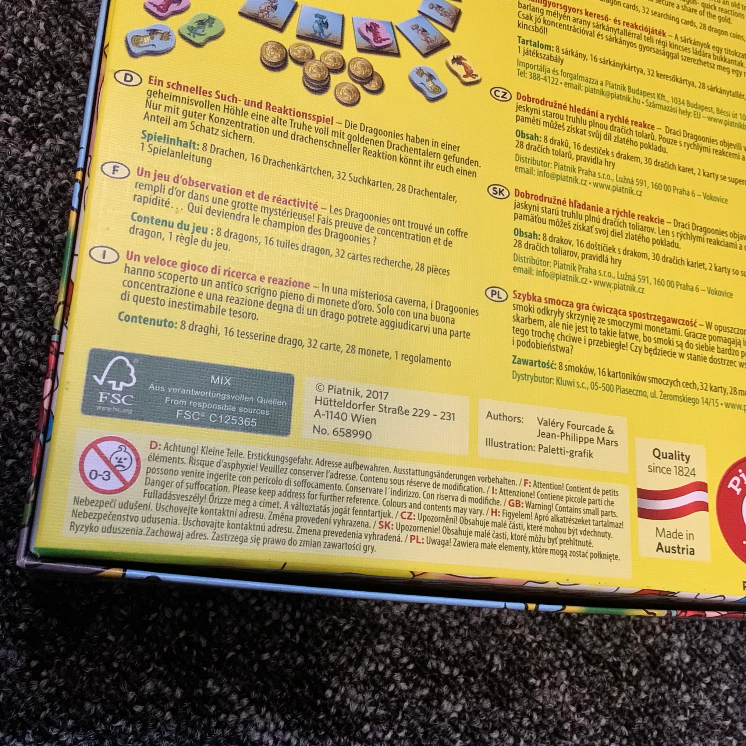 Dragoonies Board Game, Piatnik Vienna (2017) 9001890658990 - Image 5