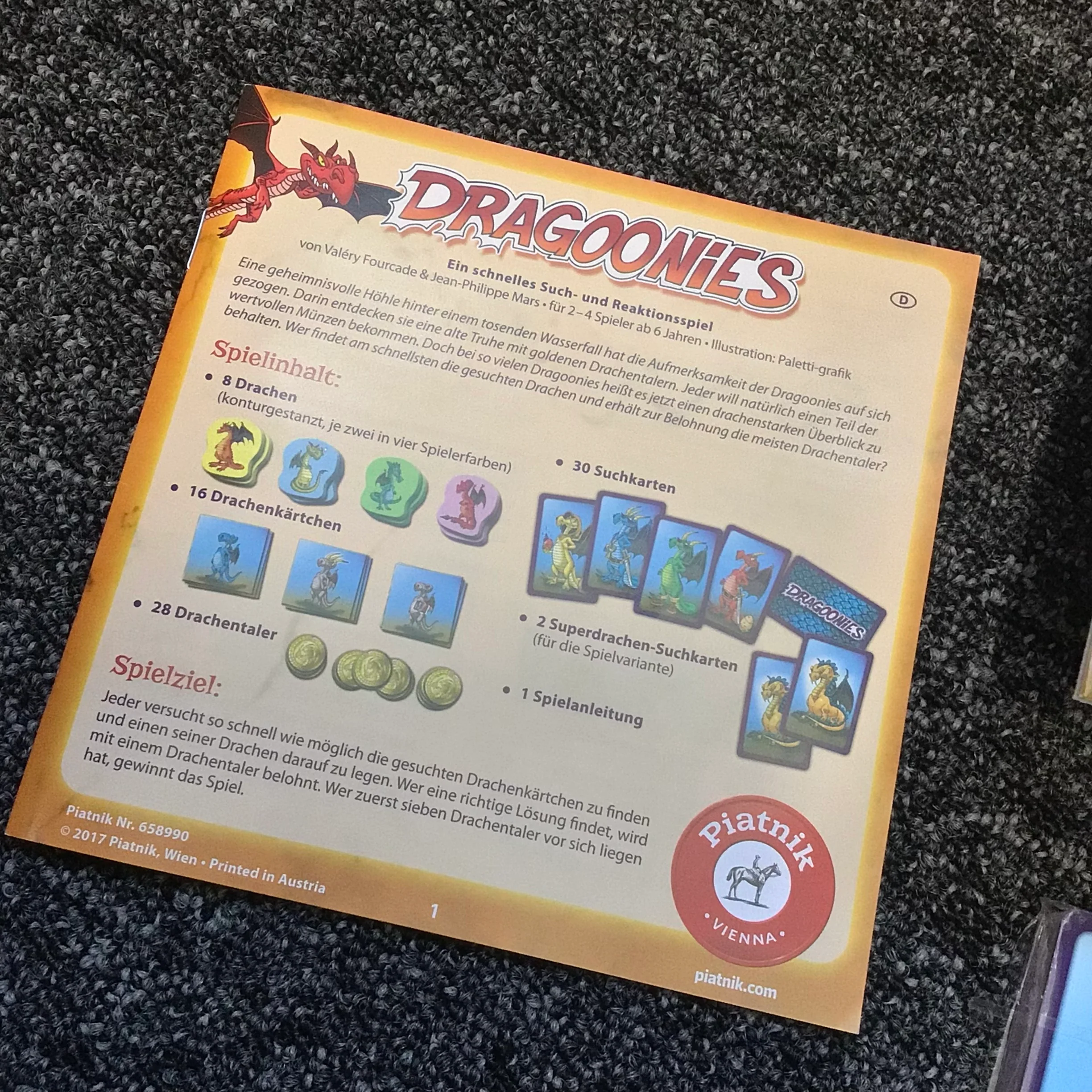 Dragoonies Board Game, Piatnik Vienna (2017) 9001890658990 - Image 8