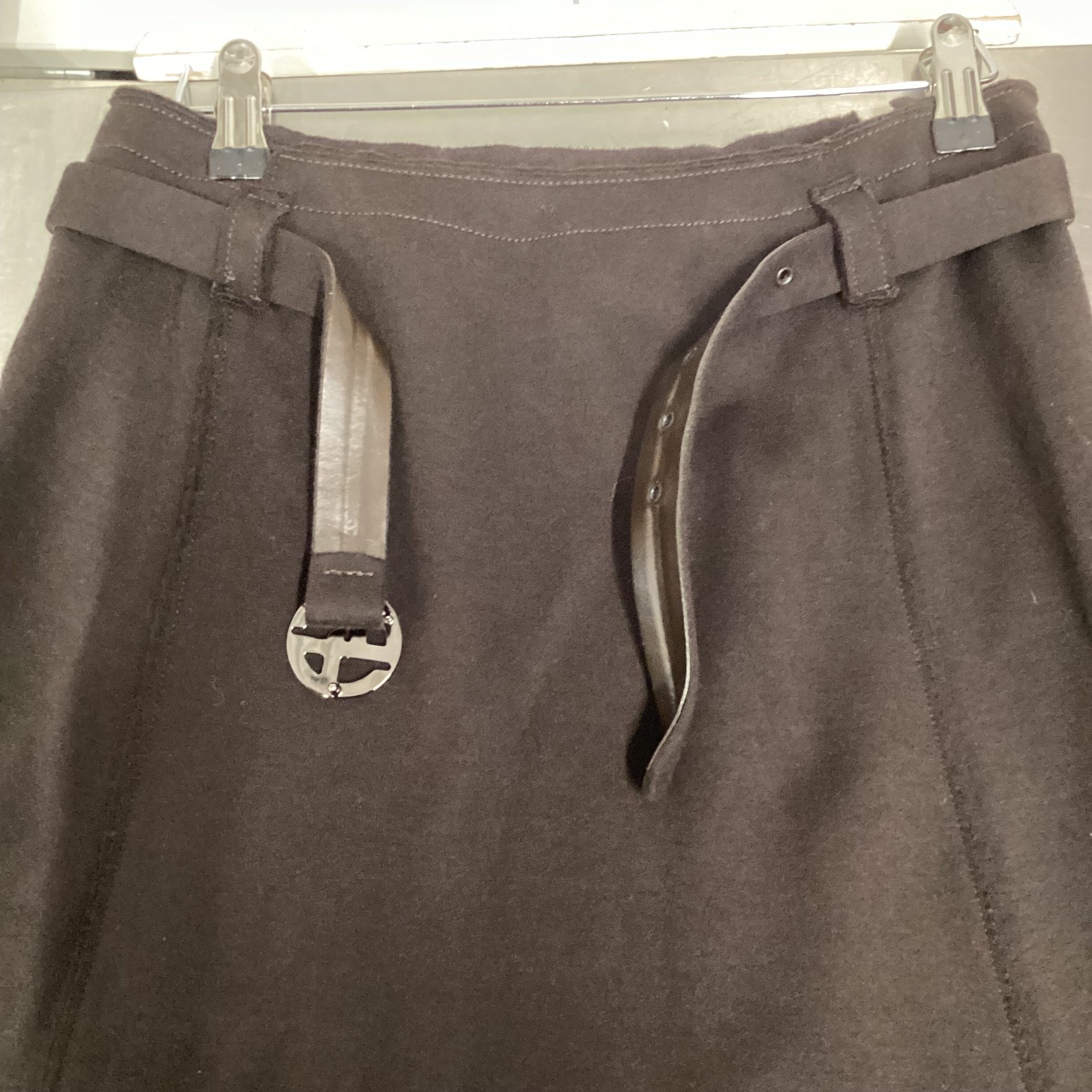 Giorgio Armani Brown Wool Skirt Size 12 - Image 3