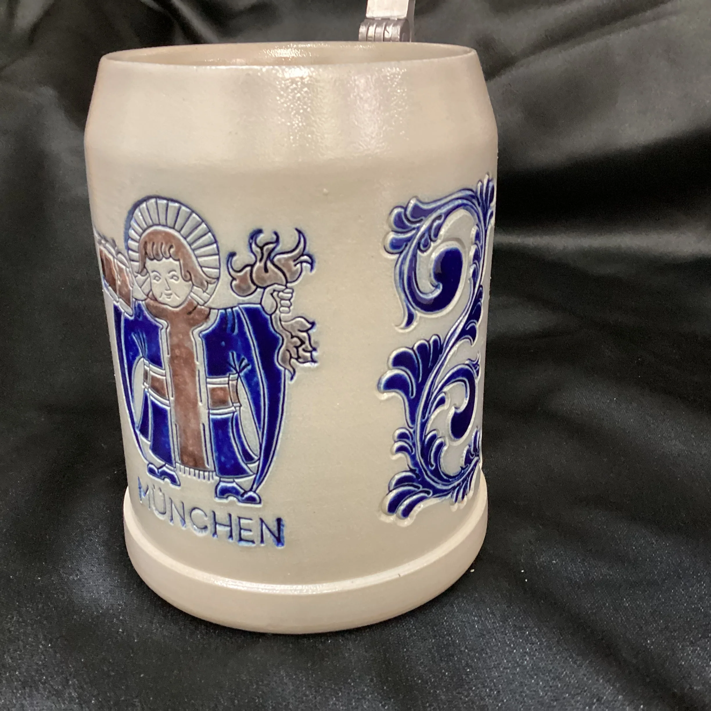 Goebel Merkelbach Blue/Grey German Beer Mug - Image 4
