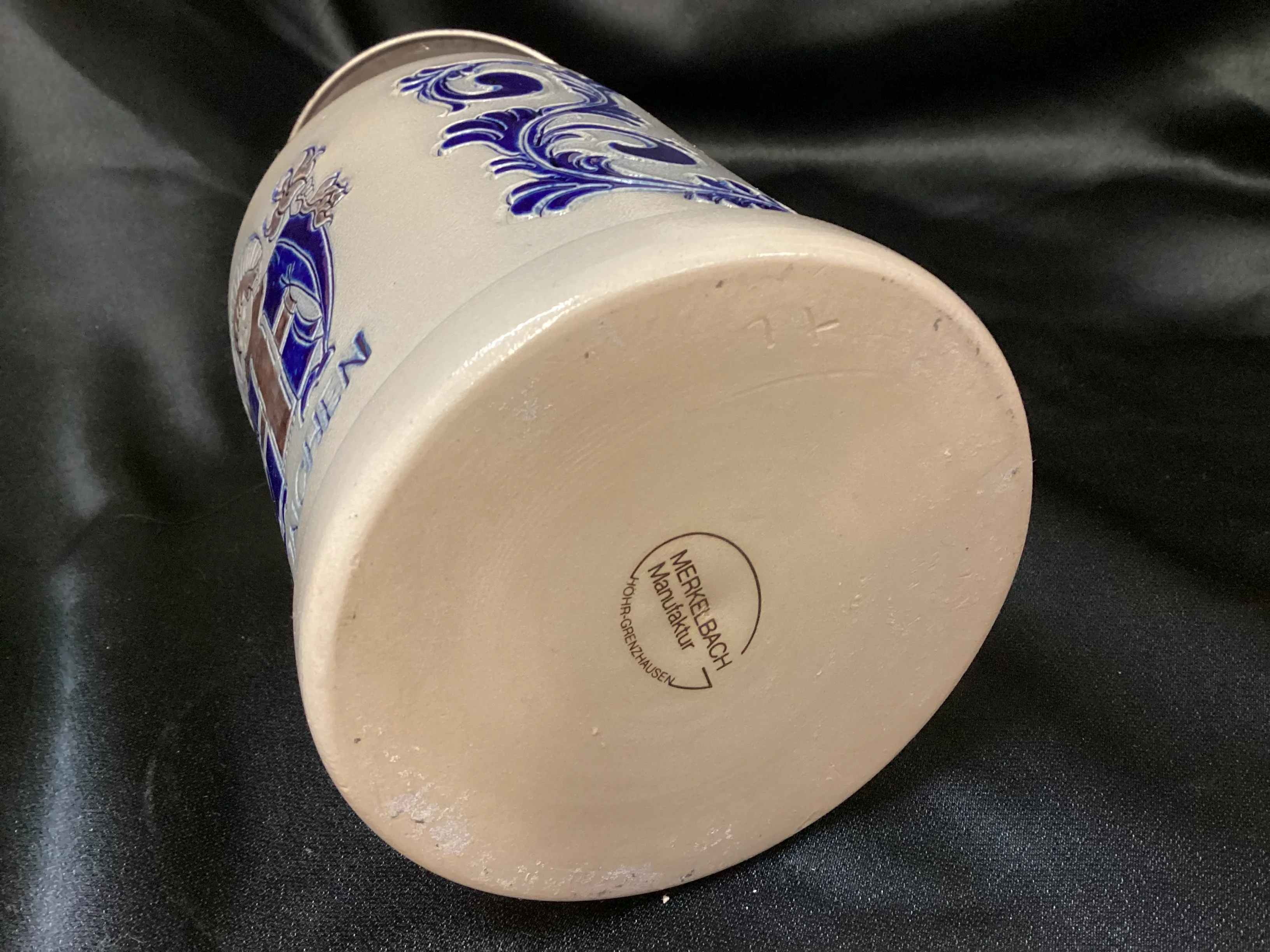 Goebel Merkelbach Blue/Grey German Beer Mug - Image 6