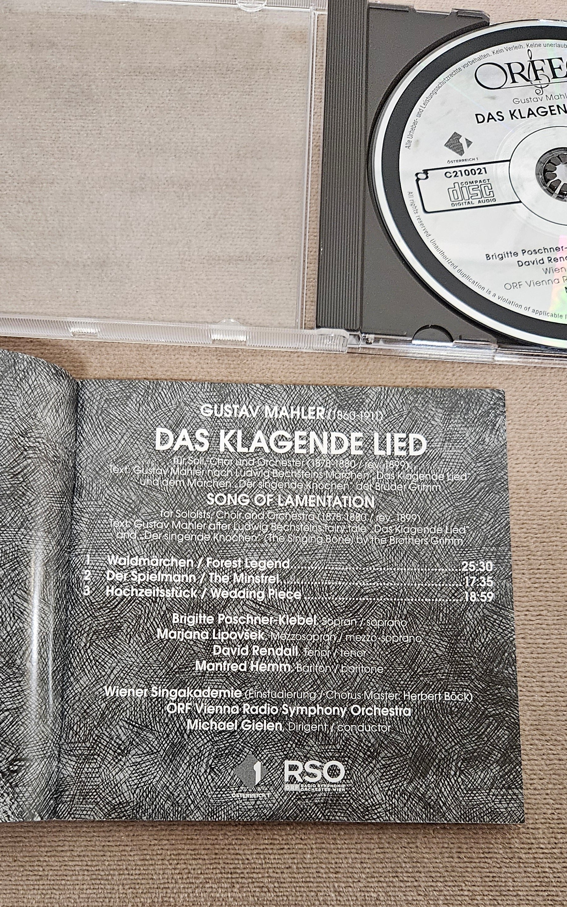 Gustav Mahler Das Klagende Lied CD - Image 4
