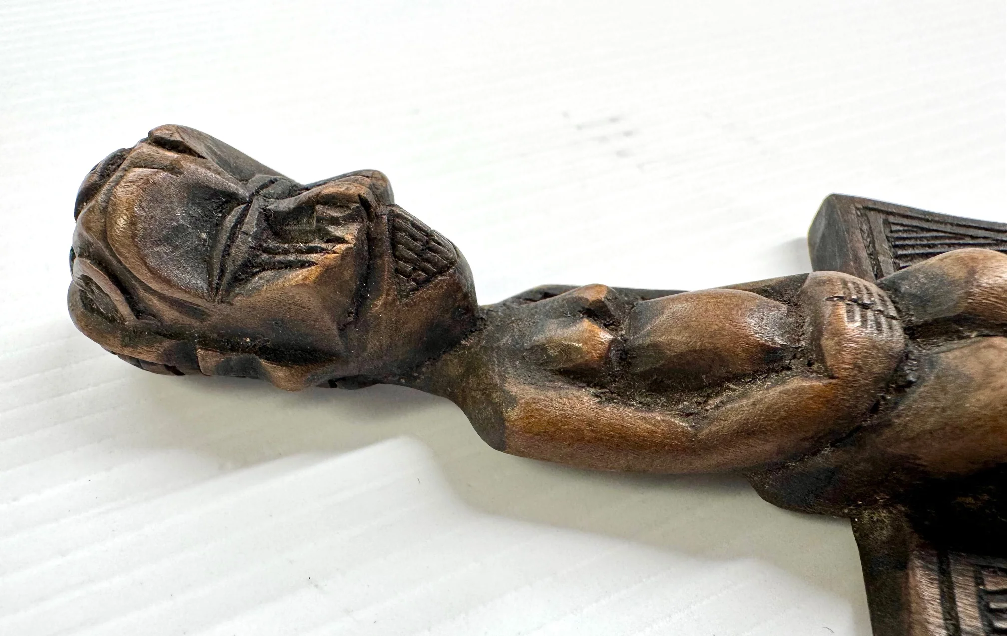Hand-Carved African Wooden Hair Comb - Image 4