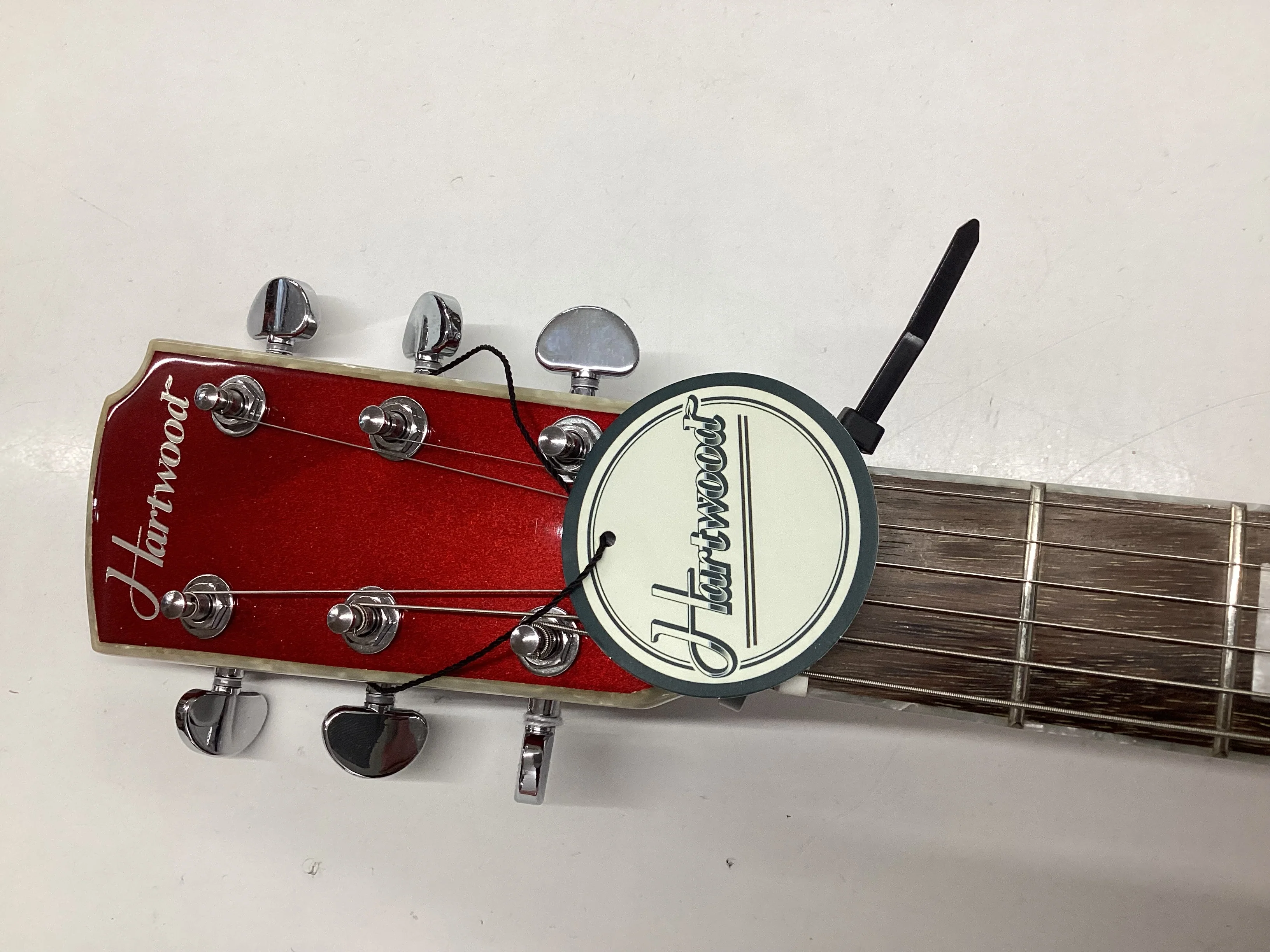 Hartwood Speedway Vibrato Electric Guitar in Lipstick Red Brand New - Image 4