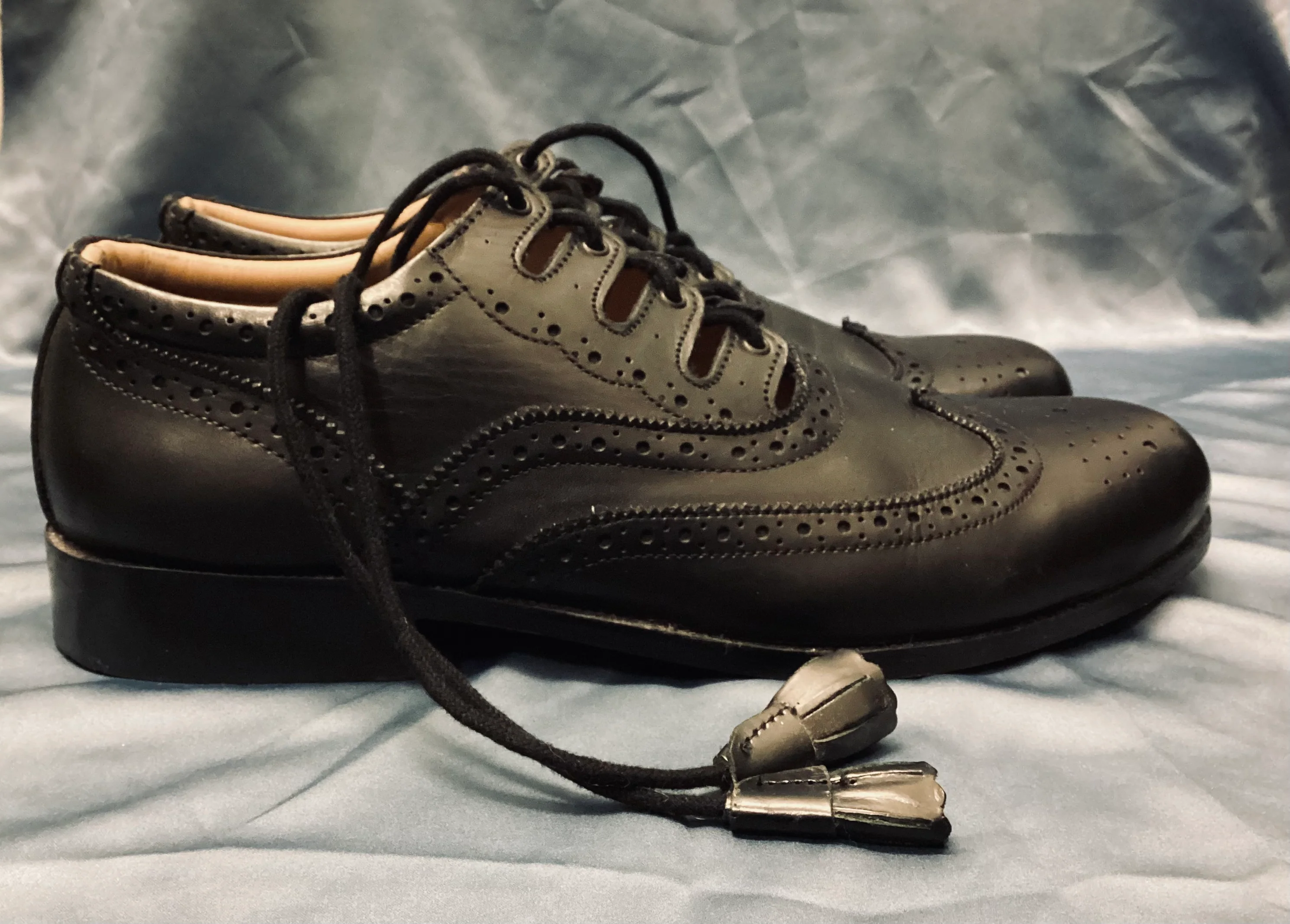 Hector Russell Kilt Maker Black Leather Shoes size 11.5 - Image 4
