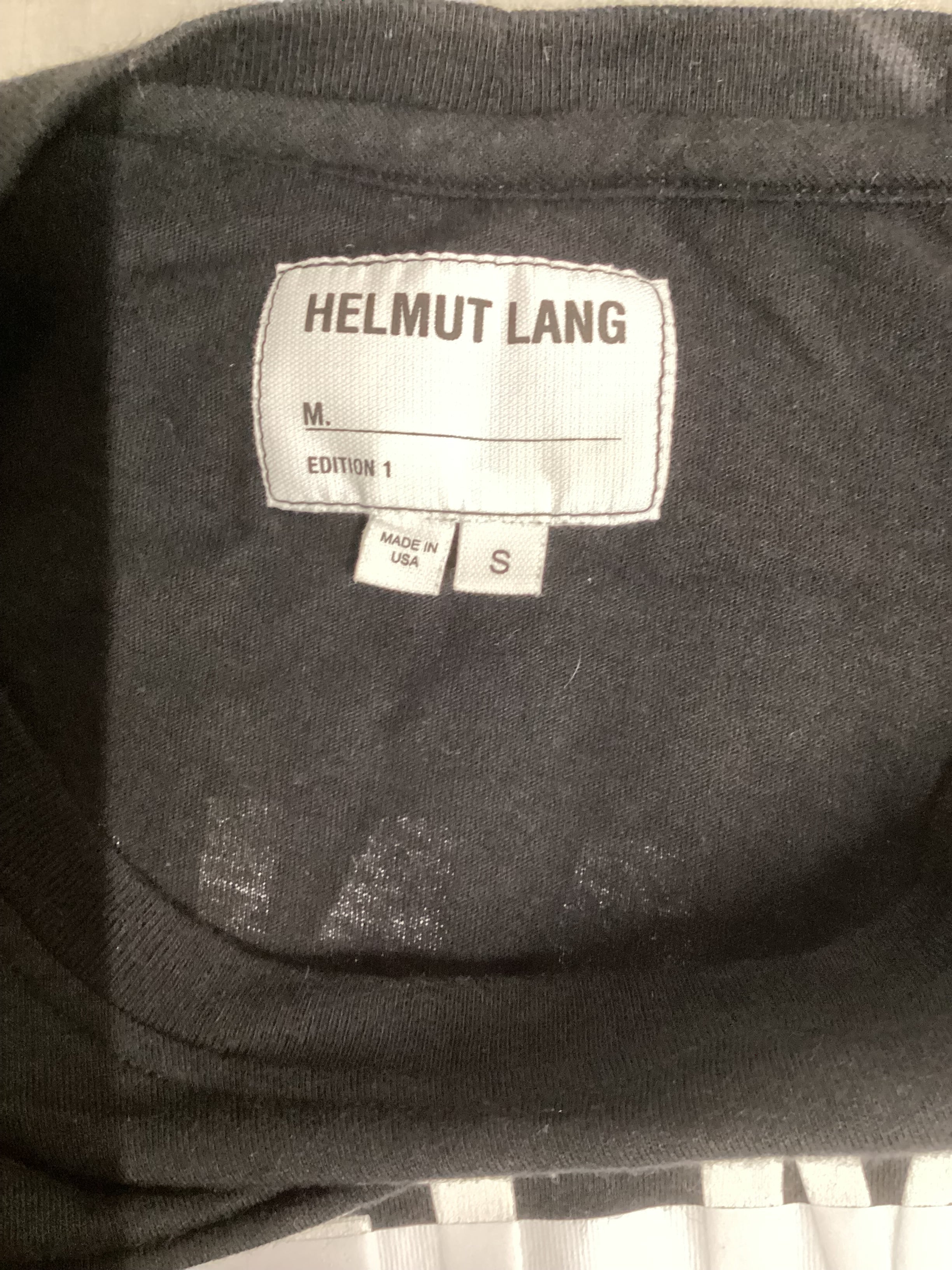 Helmut Lang Black Cotton Top Size S - Image 4