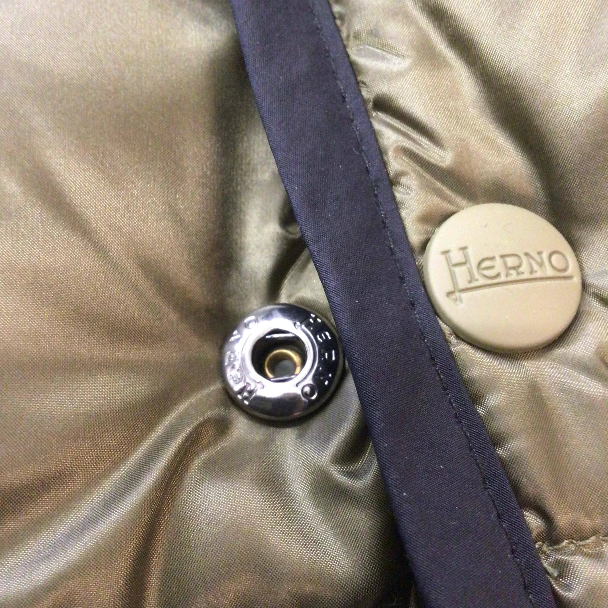 Herno Black & Green Goose Down Reversible Hooded Jacket Size 50 (PI0448U-19339-9300) - Image 11