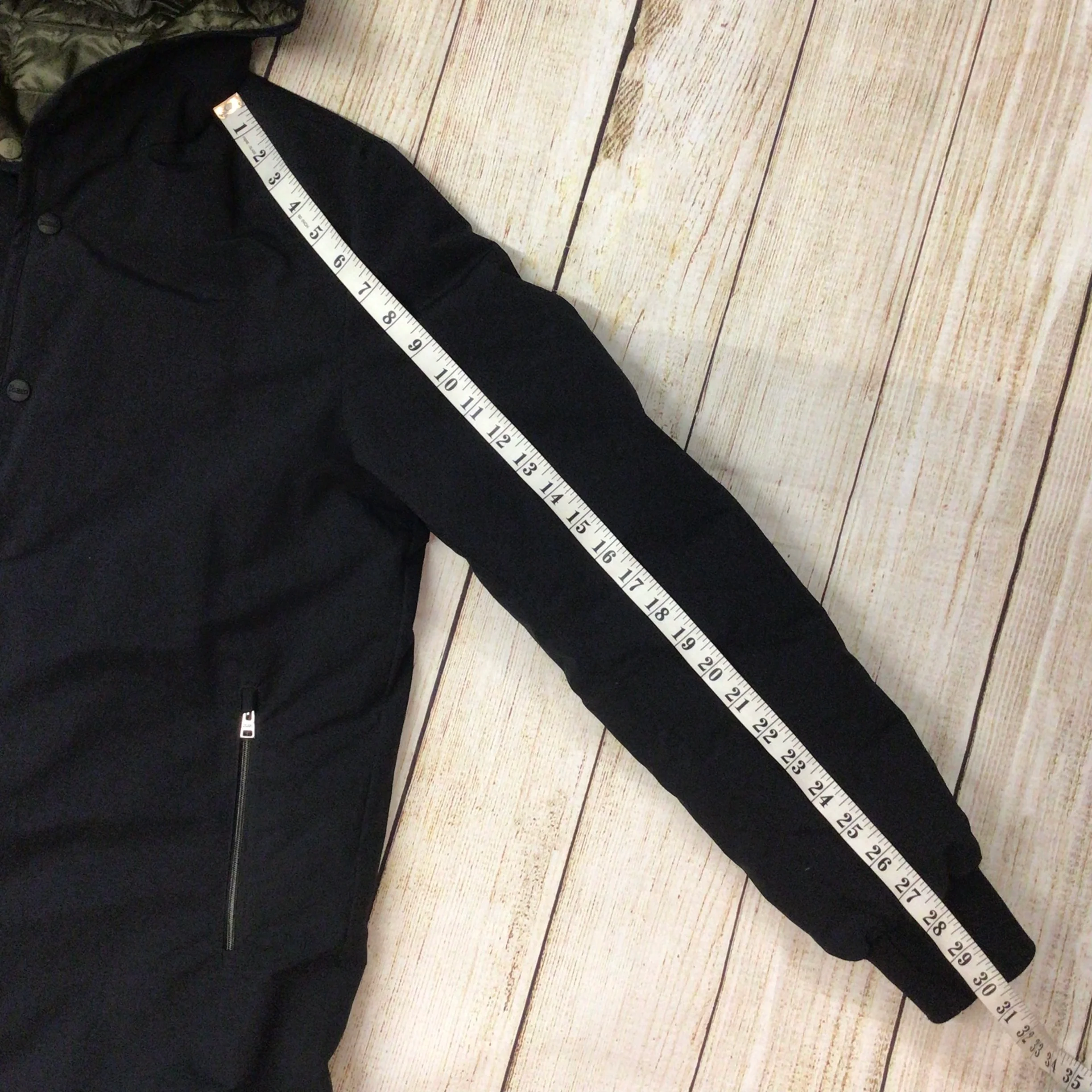 Herno Black & Green Goose Down Reversible Hooded Jacket Size 50 (PI0448U-19339-9300) - Image 17