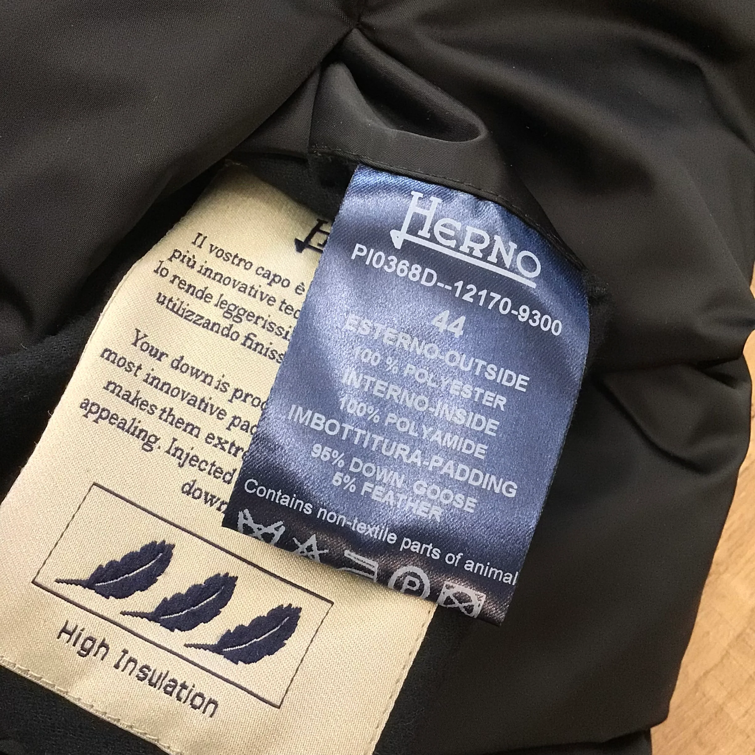 Herno Black Multi Reversible Down Jacket Size 44 (PI0368D-12170-9300) - Image 8