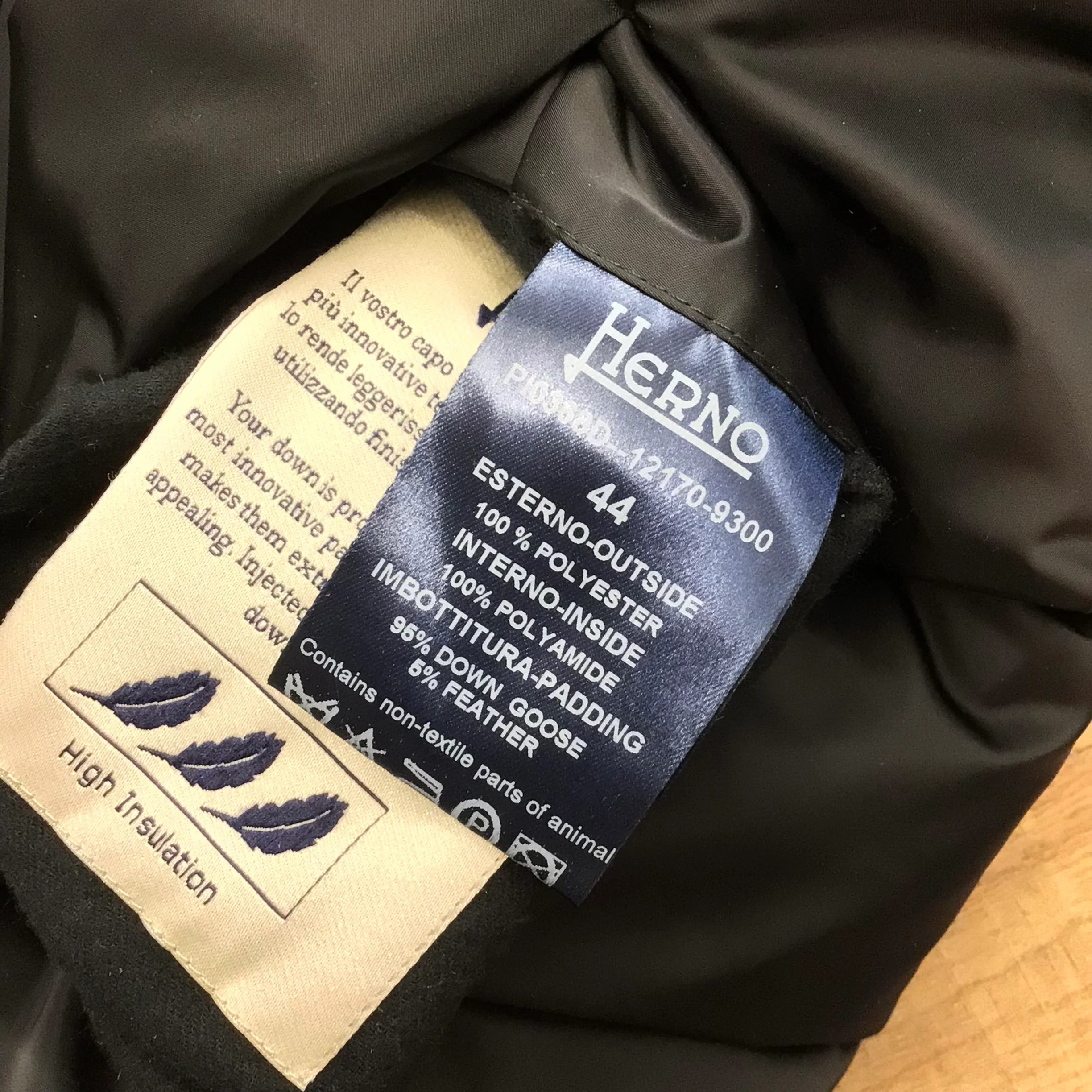 Herno Black Multi Reversible Down Jacket Size 44 (PI0368D-12170-9300) - Image 9