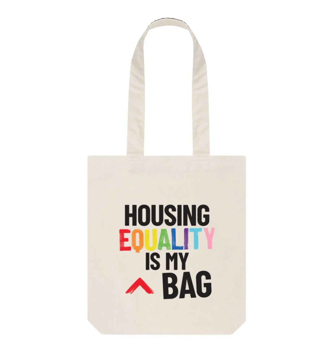 Housing Equality is my Bag Natural Tote Bag