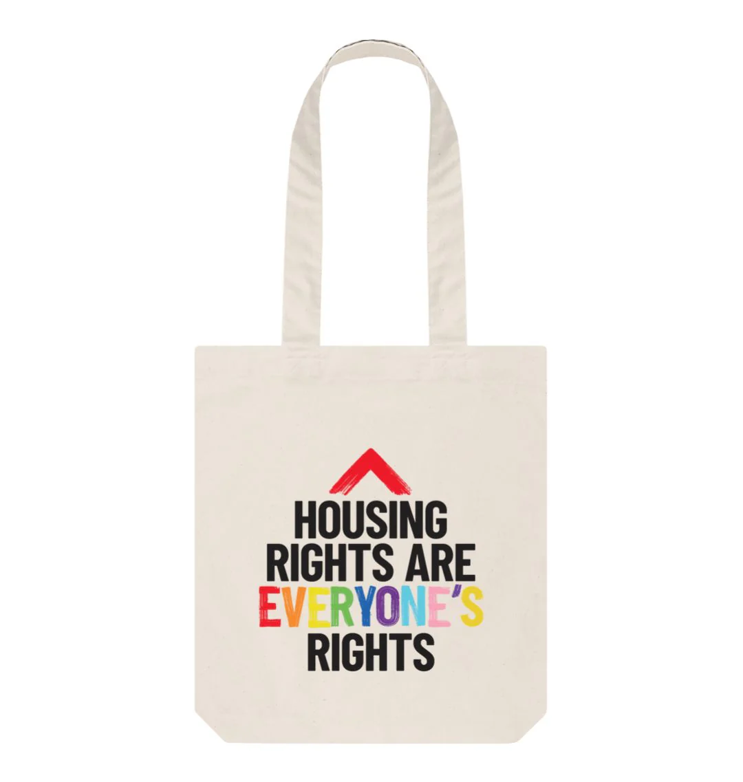 Housing Rights are Everyone's Rights Natural Tote Bag