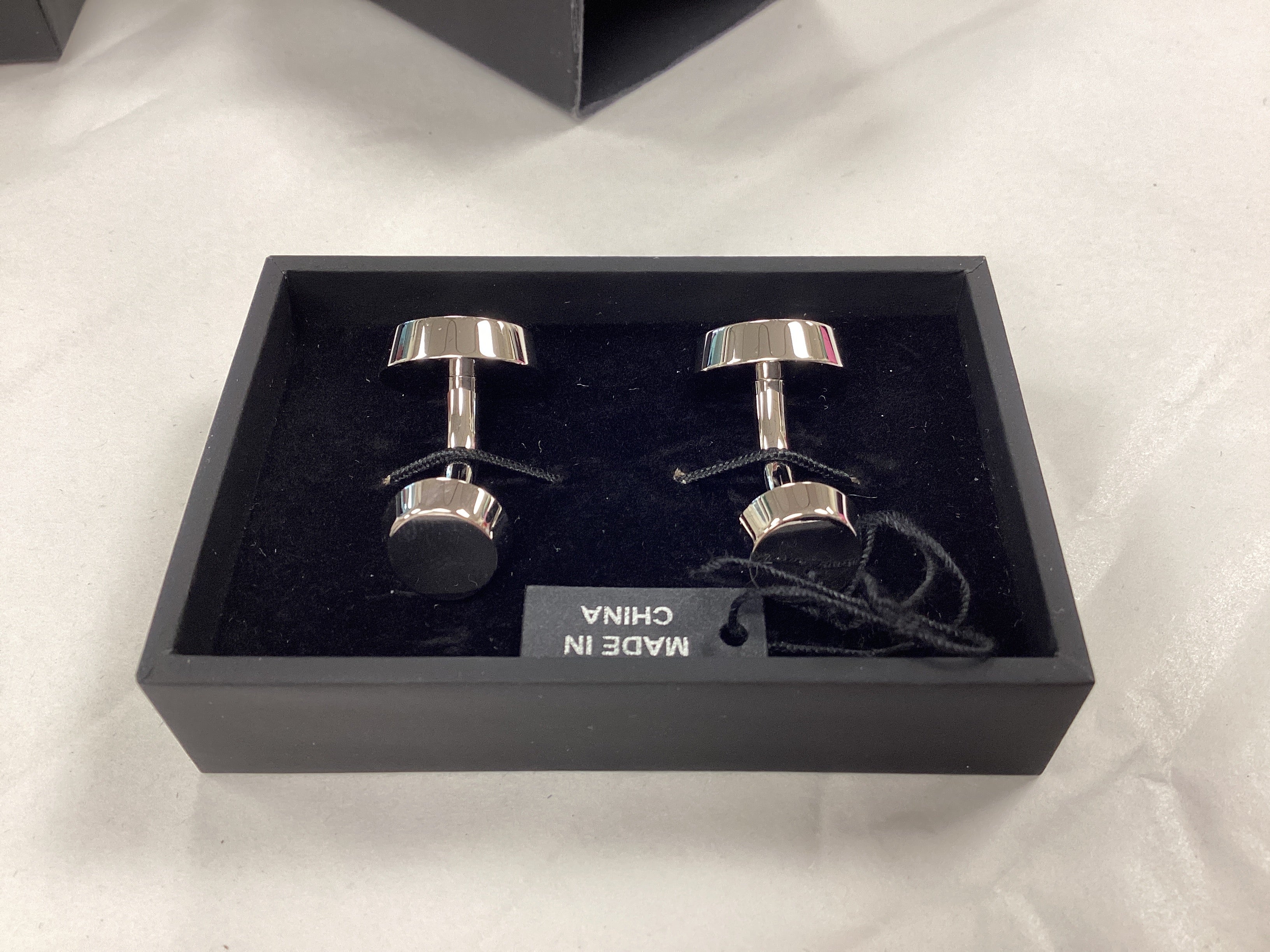 Hugo Boss Cufflinks - Brass and Enamel - Image 4
