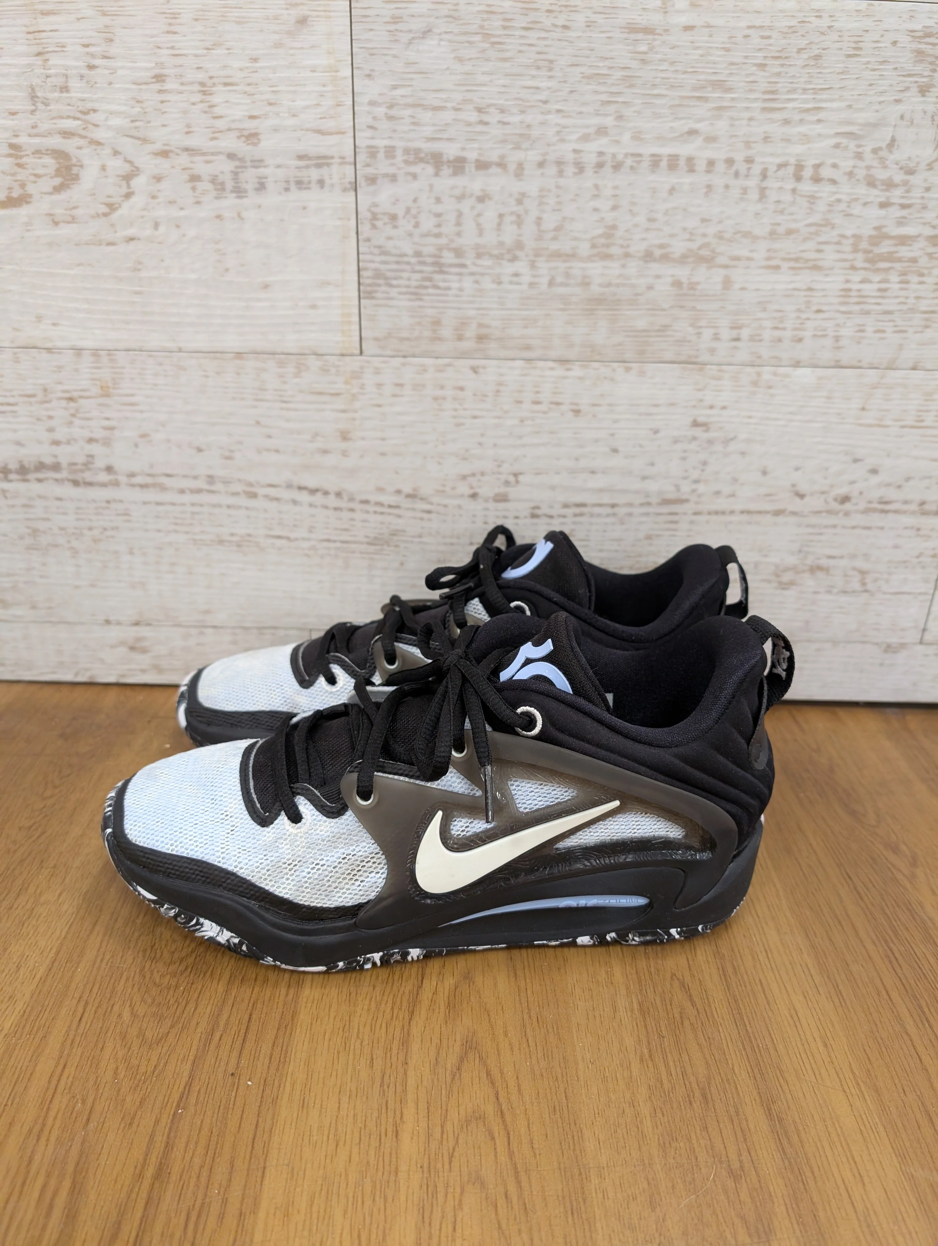 Nike KD 15 Black/White/Blue Refuge Basketball Shoes Men's DC1975-101 Brooklyn Size 6.5 - Image 2