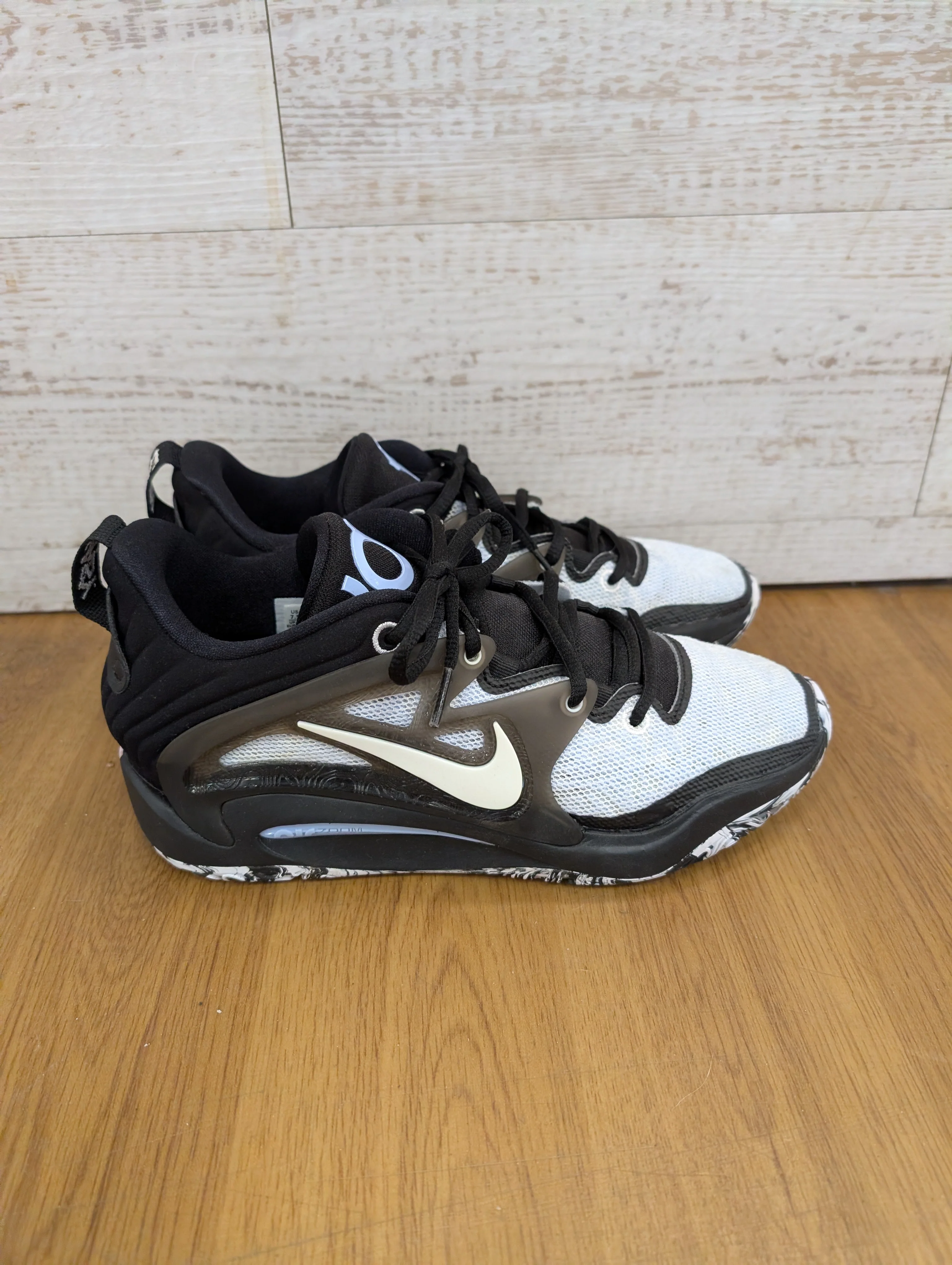 Nike KD 15 Black/White/Blue Refuge Basketball Shoes Men's DC1975-101 Brooklyn Size 6.5 - Image 4