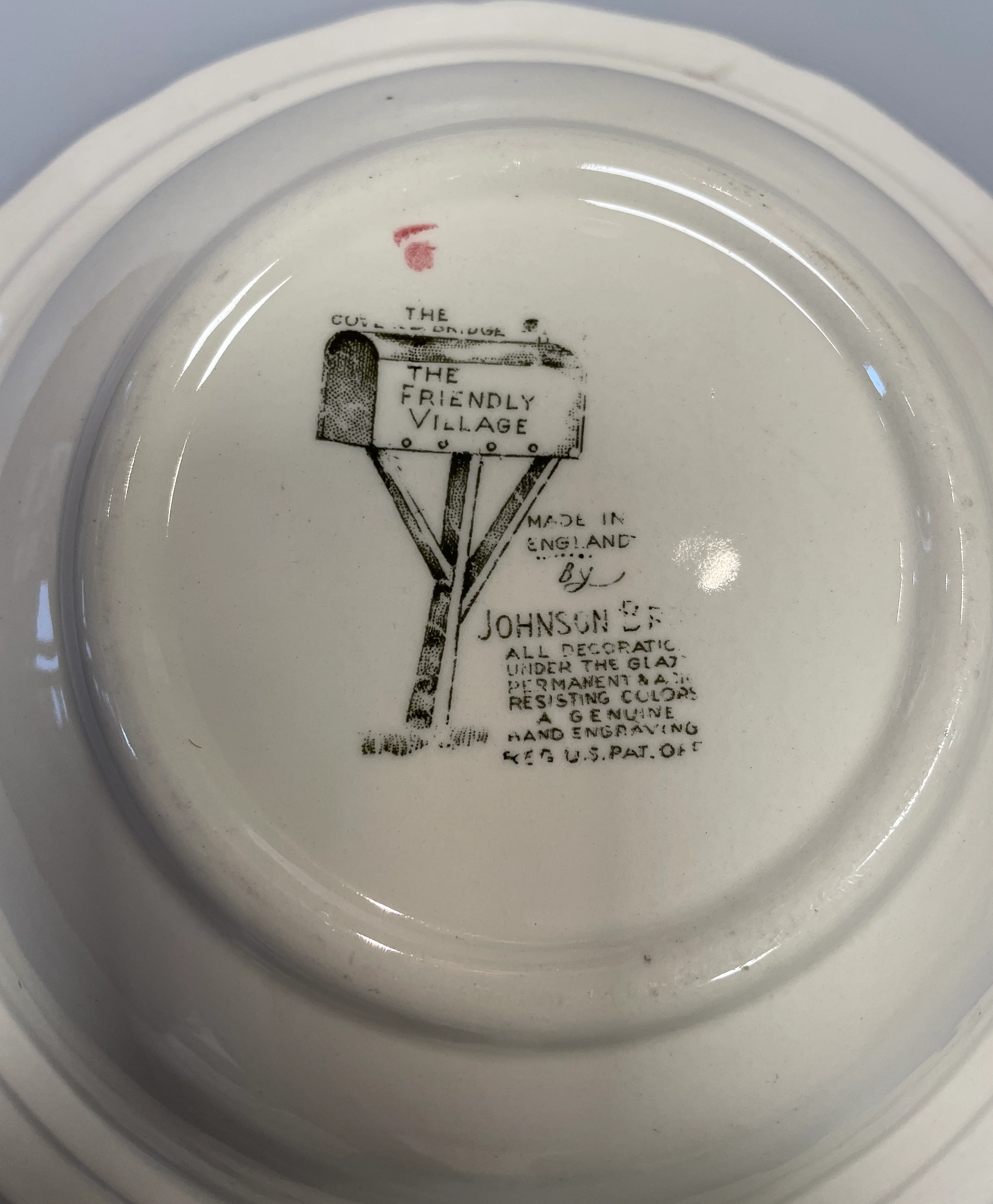 Johnson Brothers Vintage The Friendly Village The Covered Bridge Vegetable Serving Bowl - Image 6