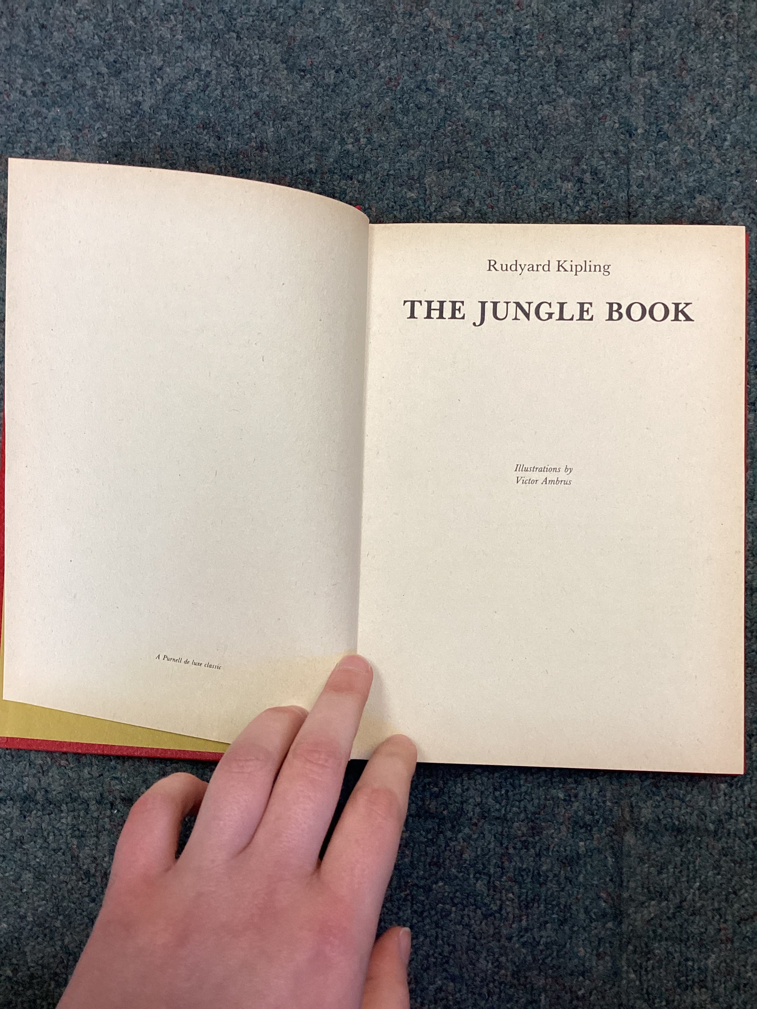 Jungle Book, Rudyard Kipling, Hardback De Luxe Classics, 1987 - Image 5