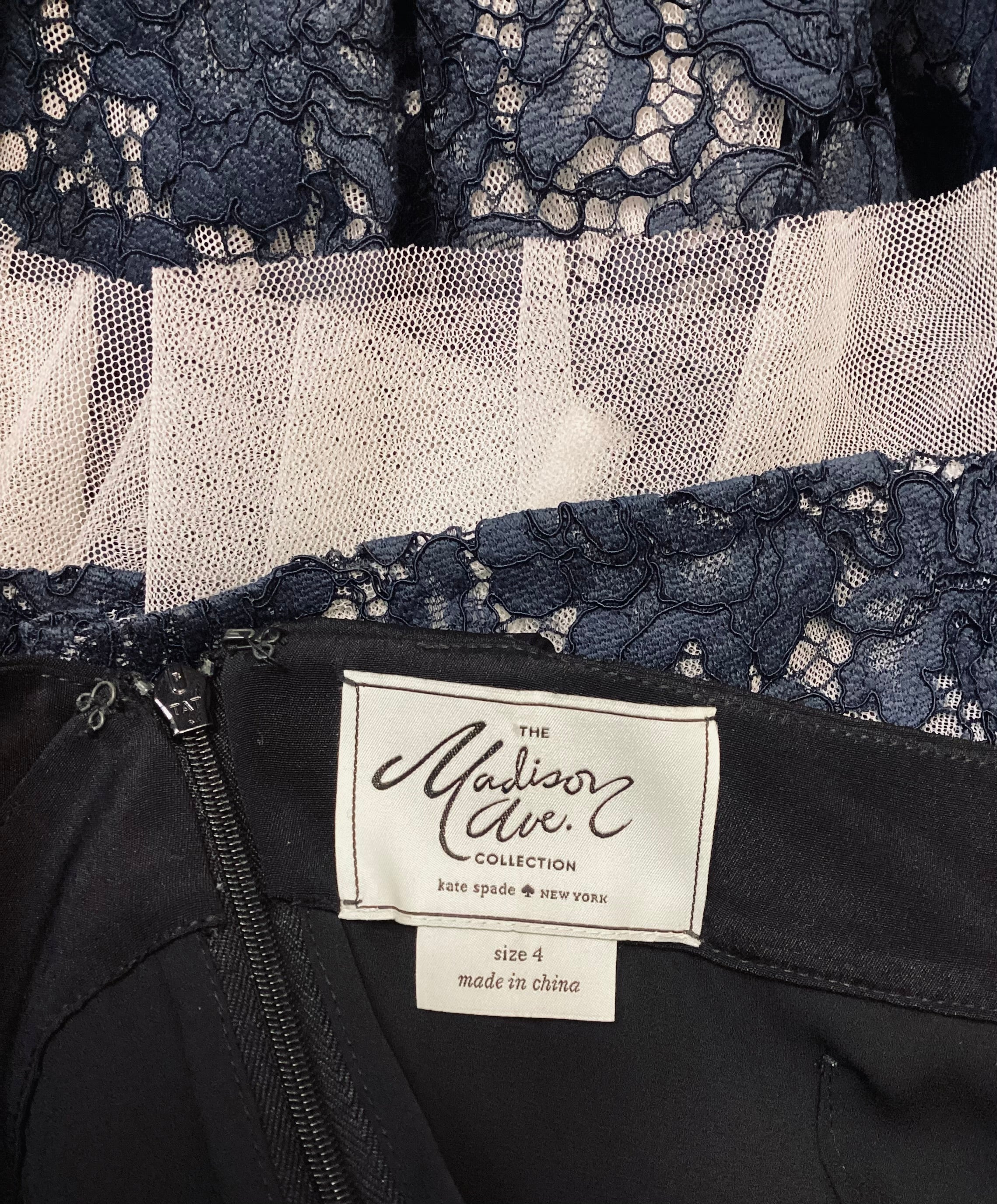 Kate Spade Madison Ave Navy Formal Dress size 4 - Image 3