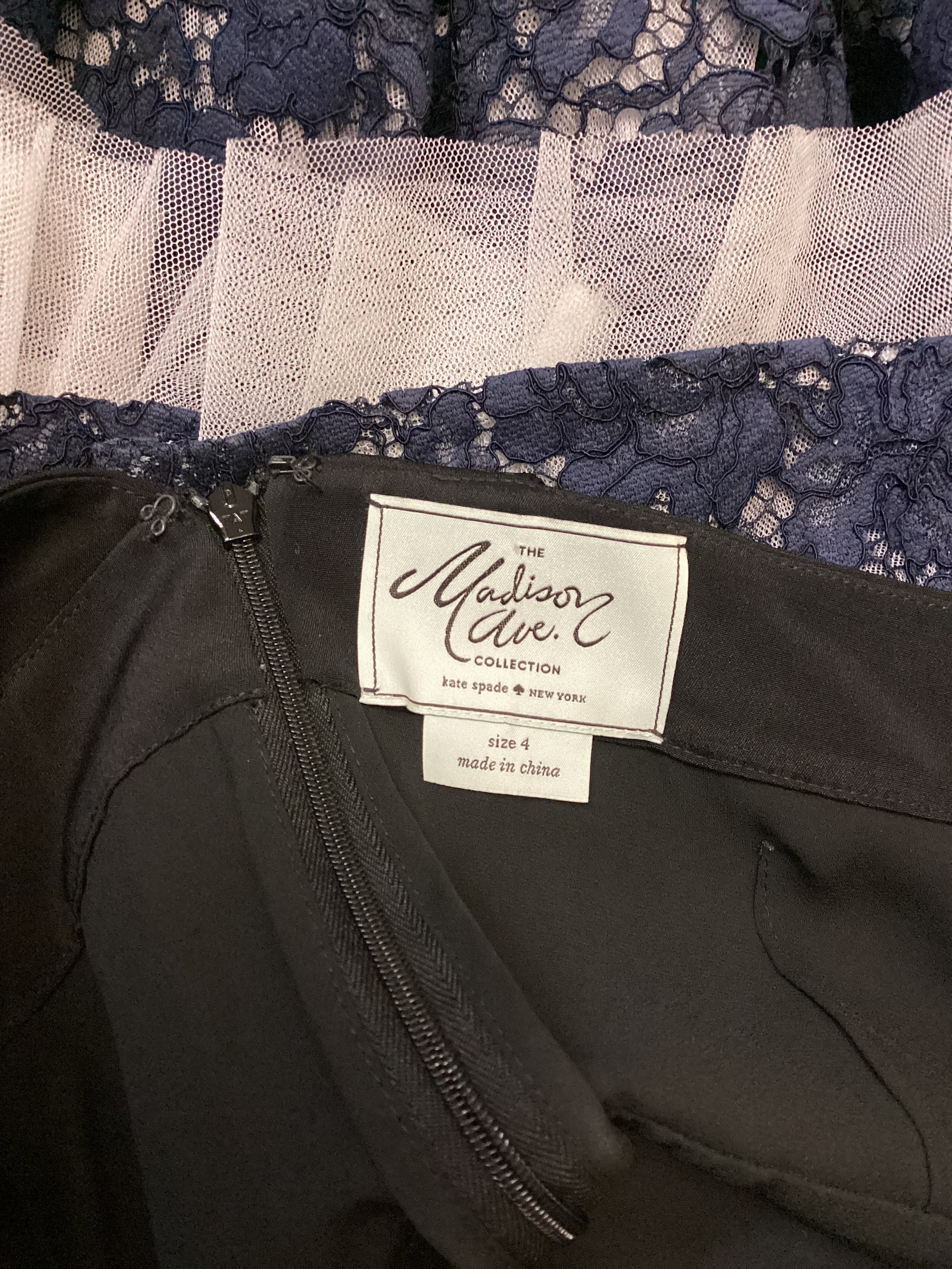 Kate Spade Madison Ave Navy Formal Dress size 4 - Image 4