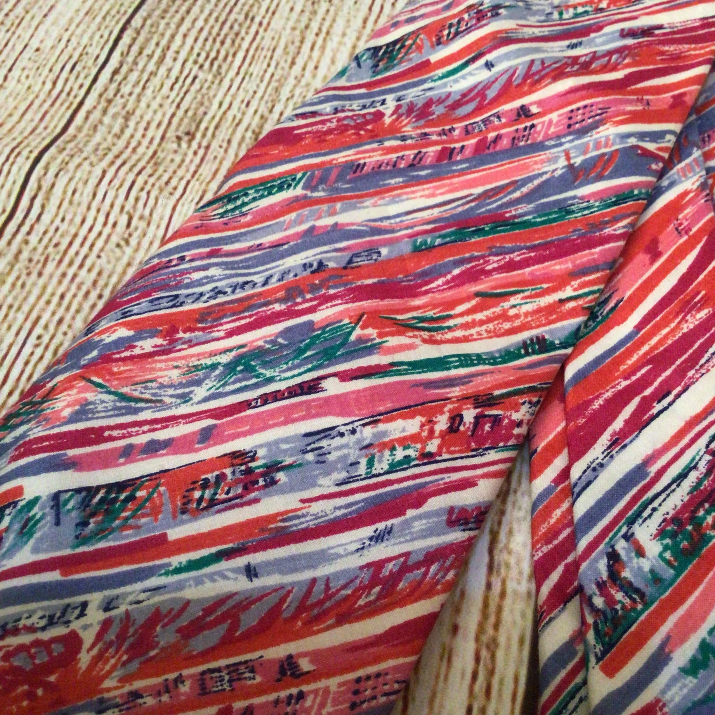 Liberty of London Tana Lawn Cotton Red Pink Multi Tie - Image 3