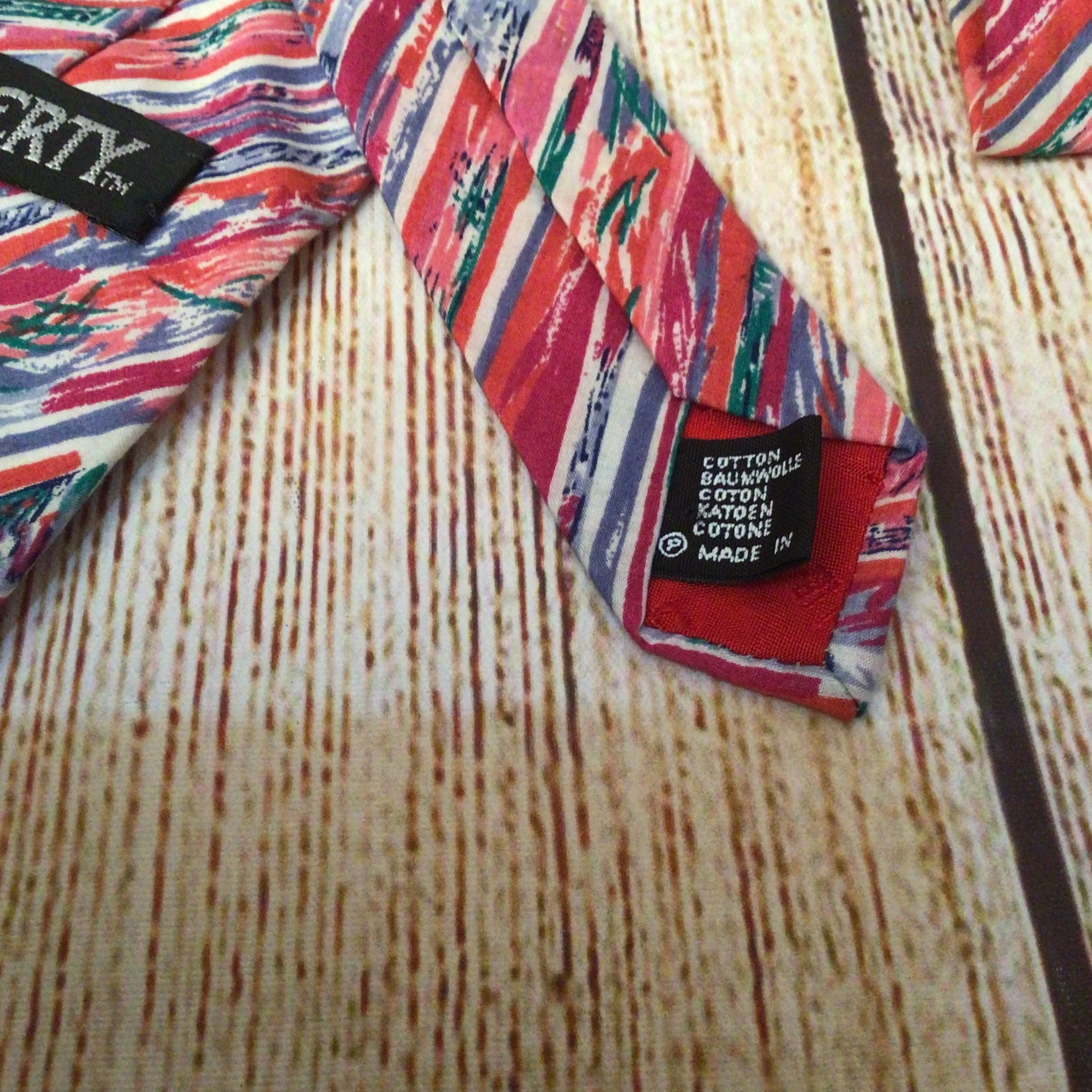 Liberty of London Tana Lawn Cotton Red Pink Multi Tie - Image 4