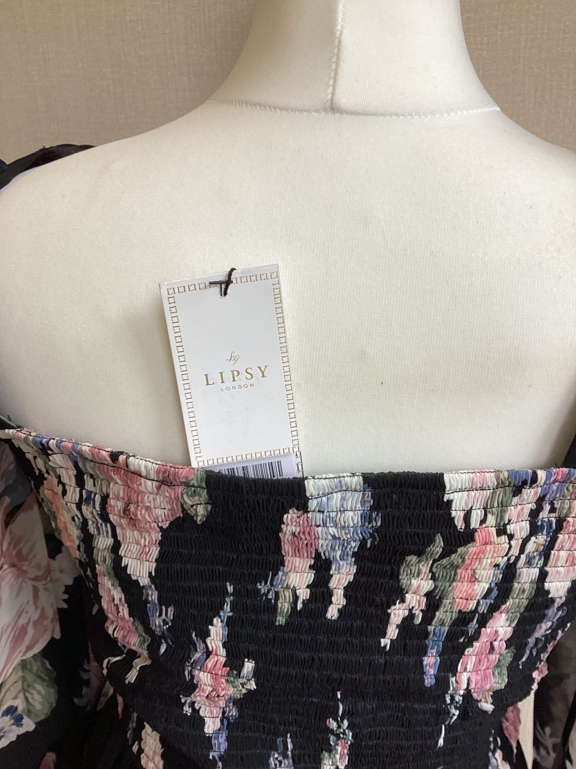 Lipsy Black Multi Colour Dress 14 - Image 2