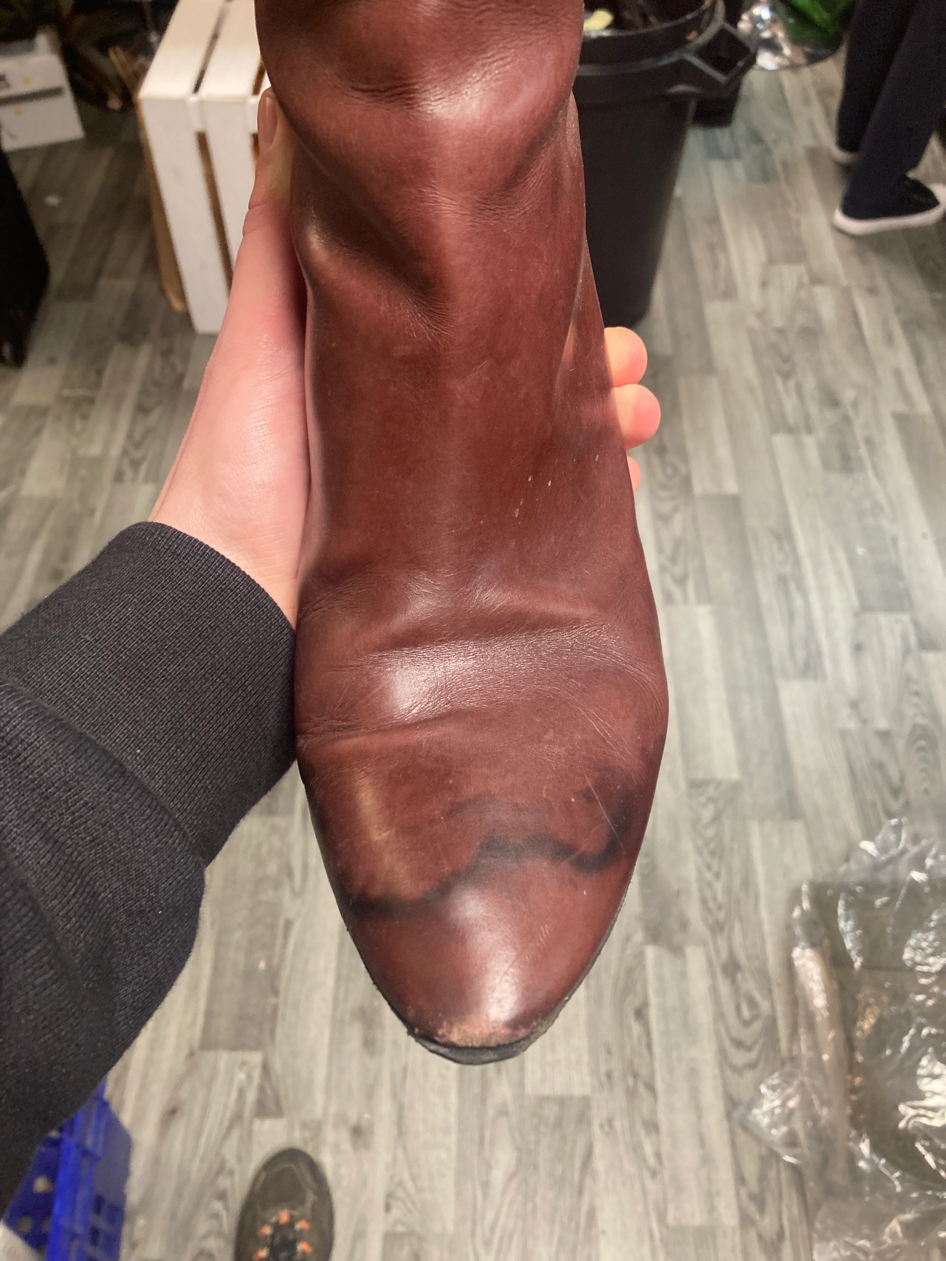 Longchamp Maroon Knee High Leather Boots EU Size 41 - Image 9