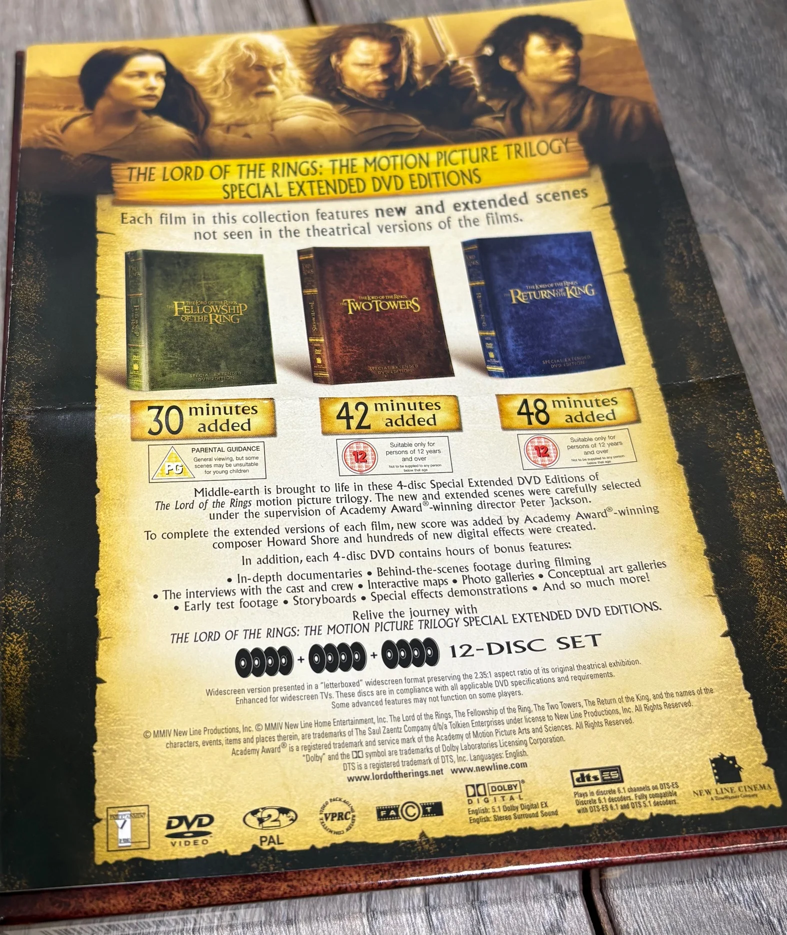 Lord of the Rings Extended Edition DVD 12-Disc Boxset - Image 4