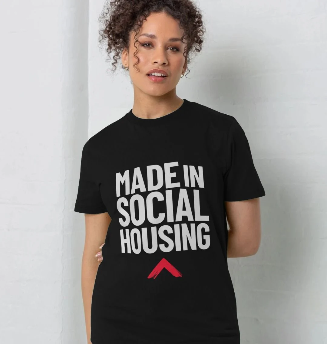 Made in Social Housing Black T-shirt - Image 2