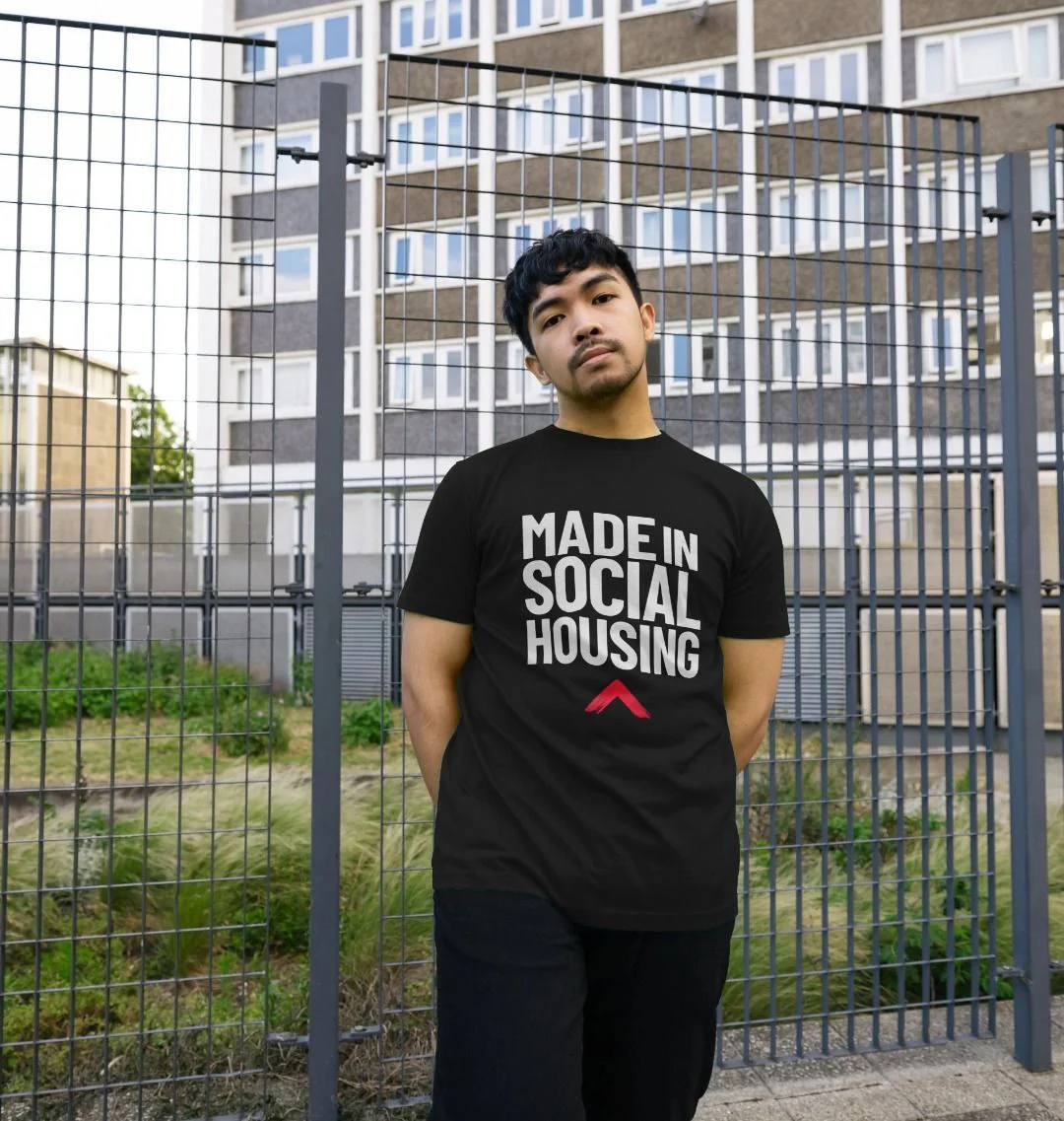 Made in Social Housing Black T-shirt - Image 3