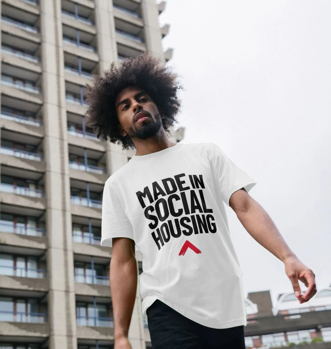Made in Social Housing White T-shirt - Image 2