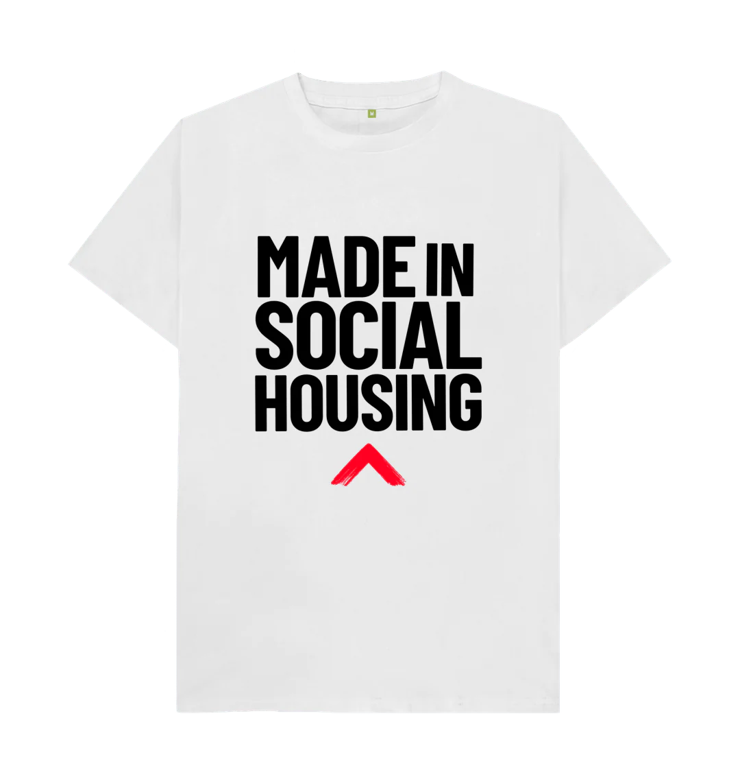 Made in Social Housing White T-shirt - Image 5