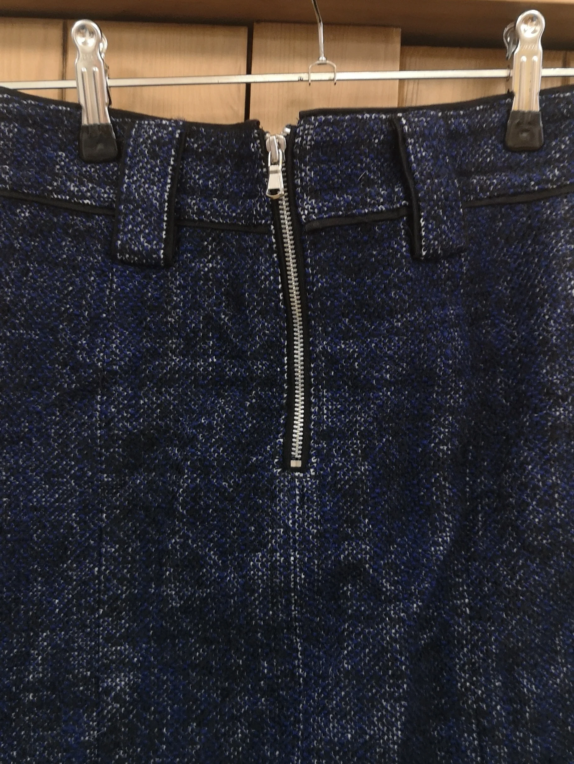 Marc by Marc Jacobs Wool Mid-Length Blue Skirt Size 6 - Image 4