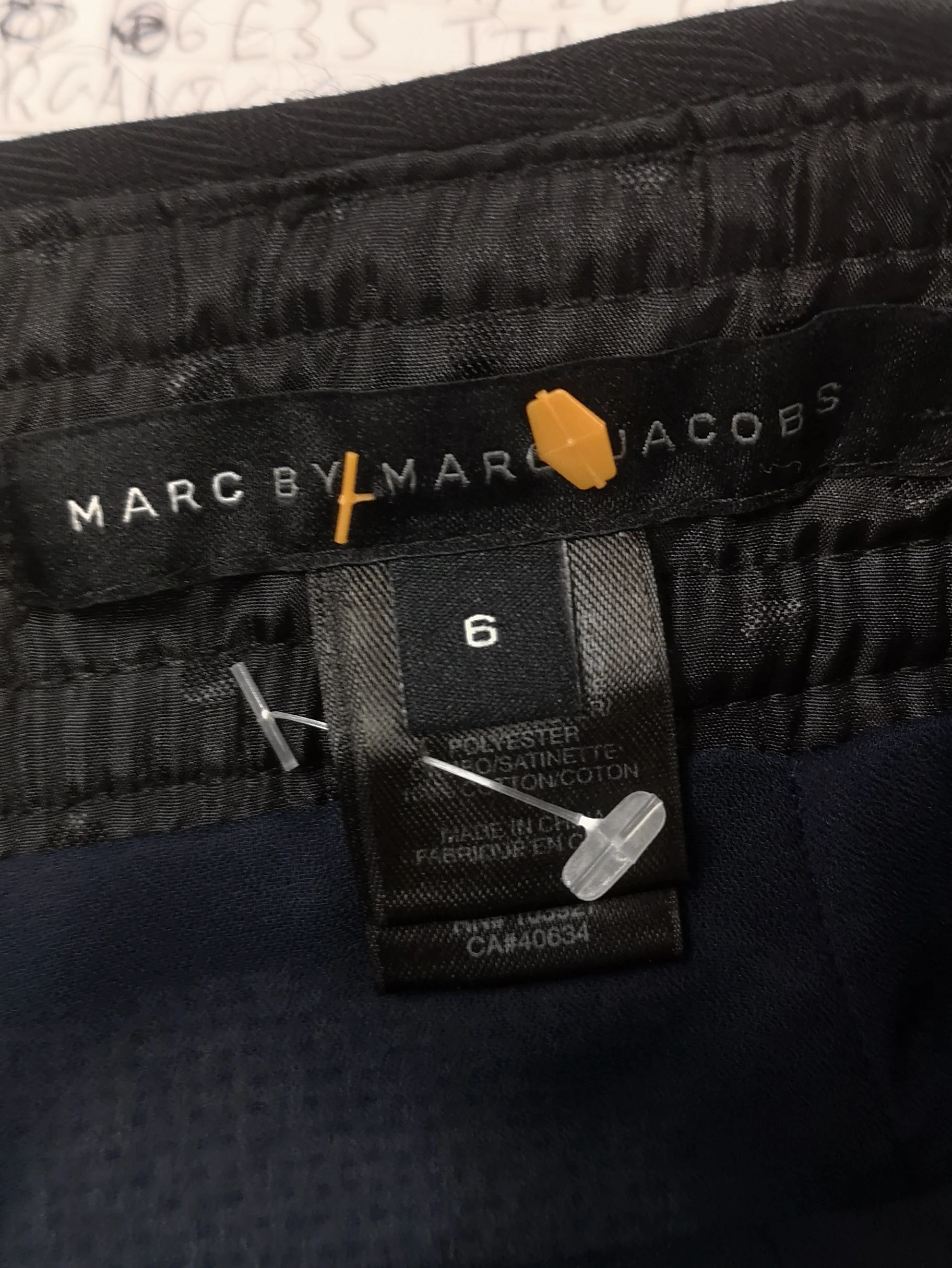 Marc by Marc Jacobs Wool Mid-Length Blue Skirt Size 6 - Image 6