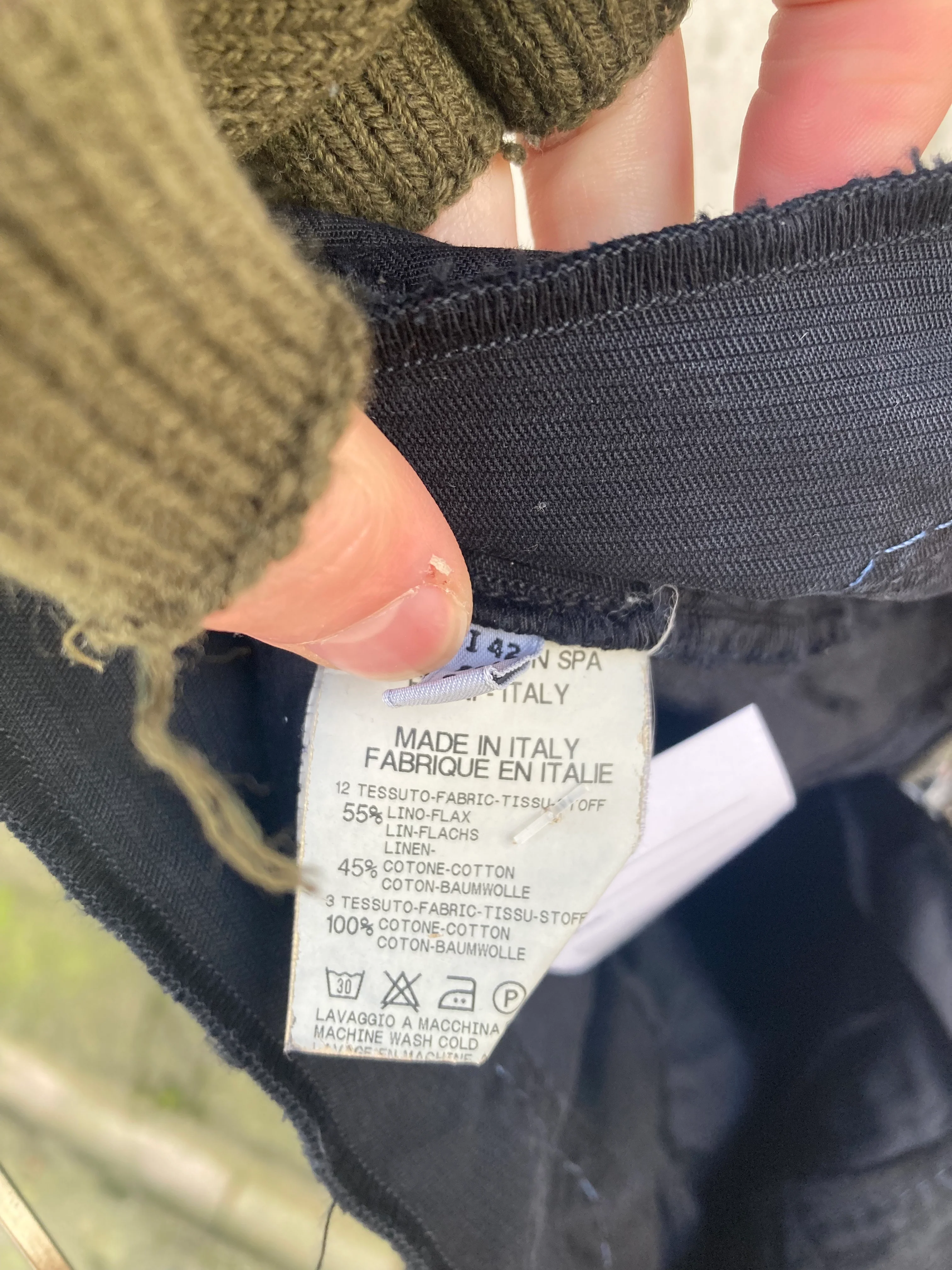 Marithe Francois Girbaud Black Cargo Trousers Size 10/12 - Image 8