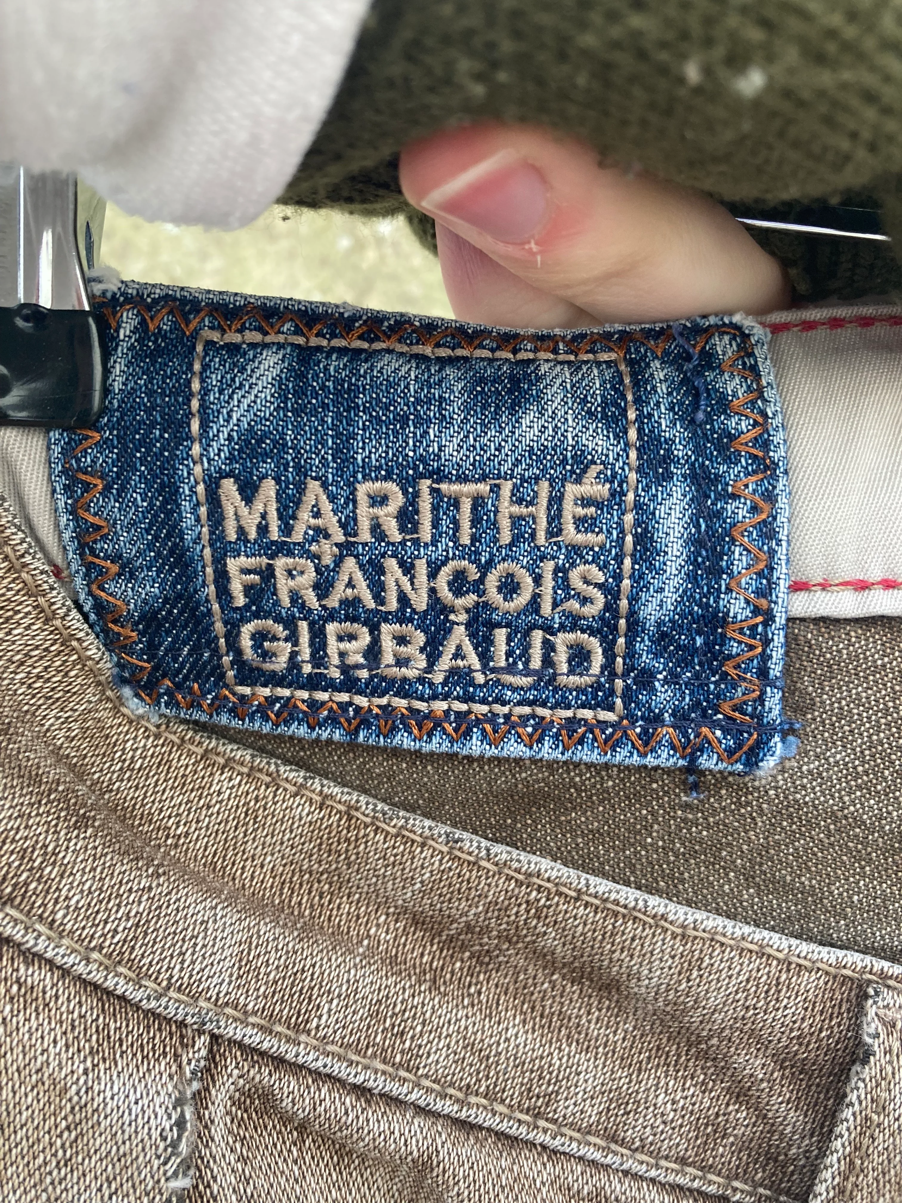 Marithe Francois Girbaud Brown Denim Trousers Size 10/12 - Image 6