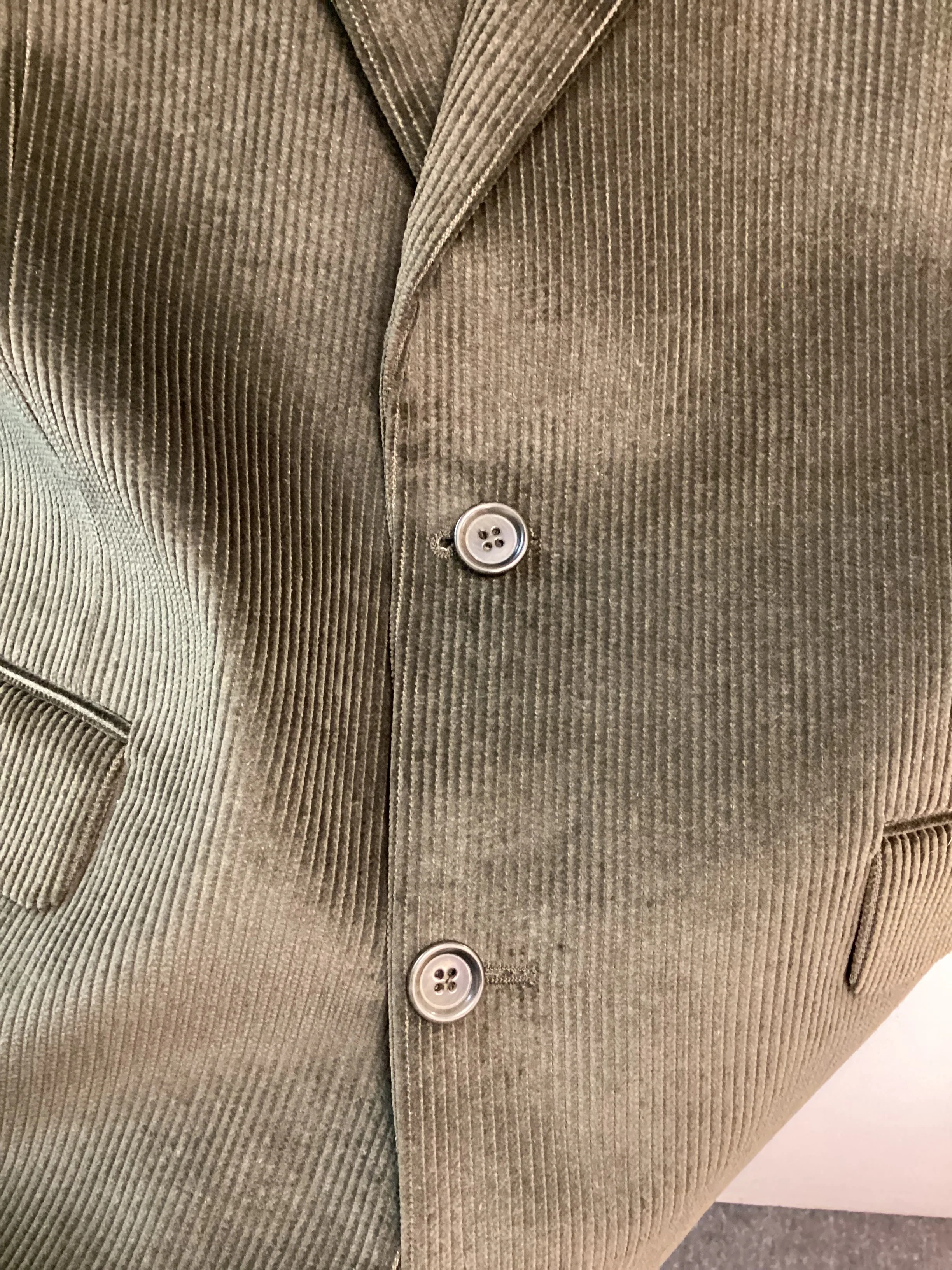 Men’s Kilmaine Green Corduroy Jacket - Size 40 - Image 2