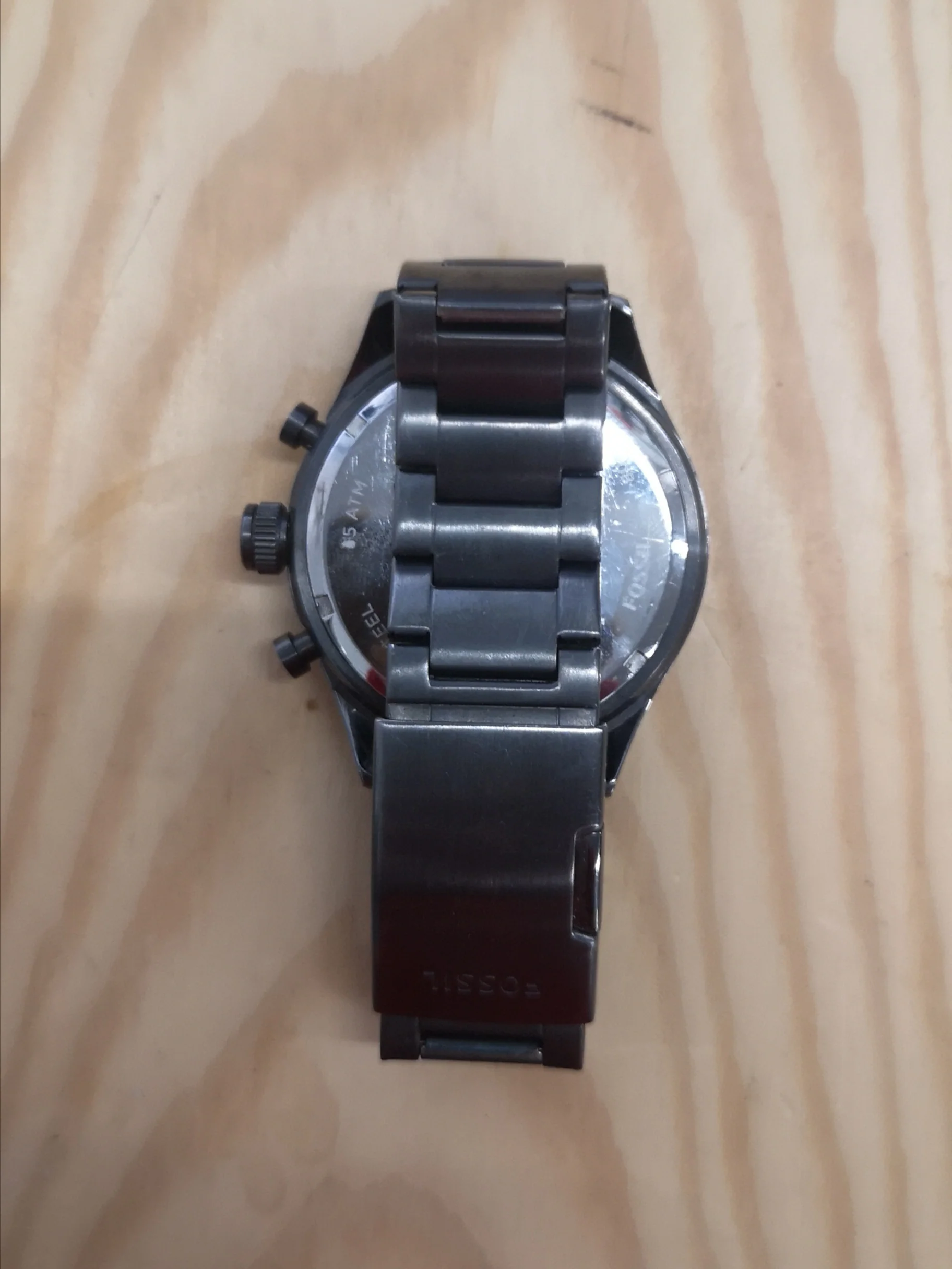 Fossil Men's Blue Face/Grey Strap Chronograph Watch - Image 3