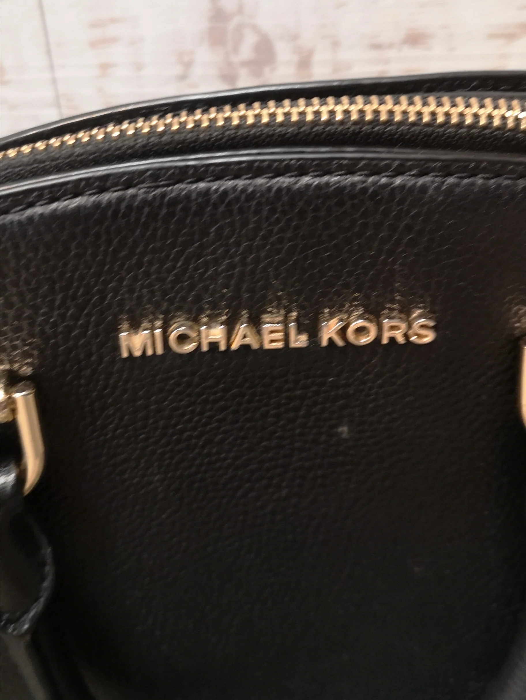 Michael Kors Black Leather Handbag - Image 3