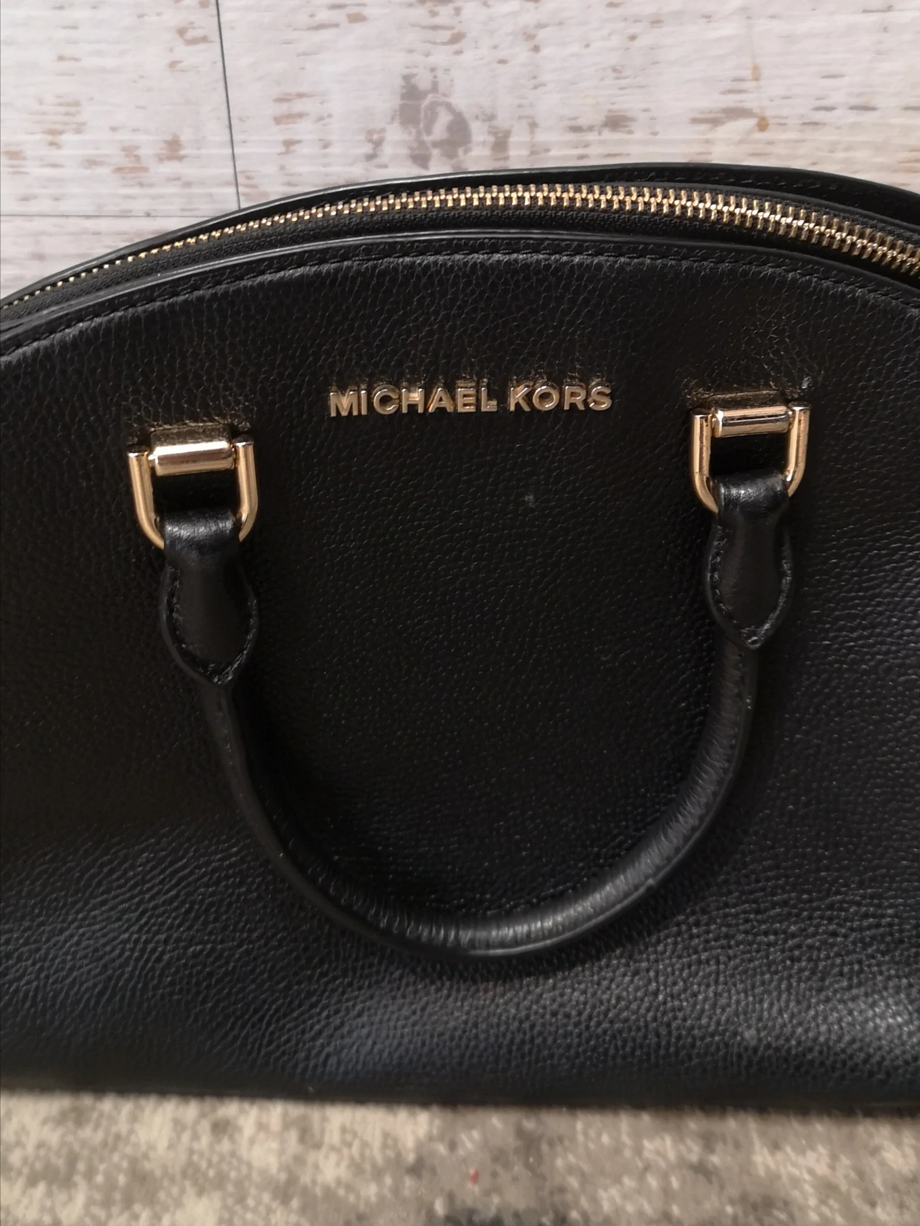 Michael Kors Black Leather Handbag - Image 4