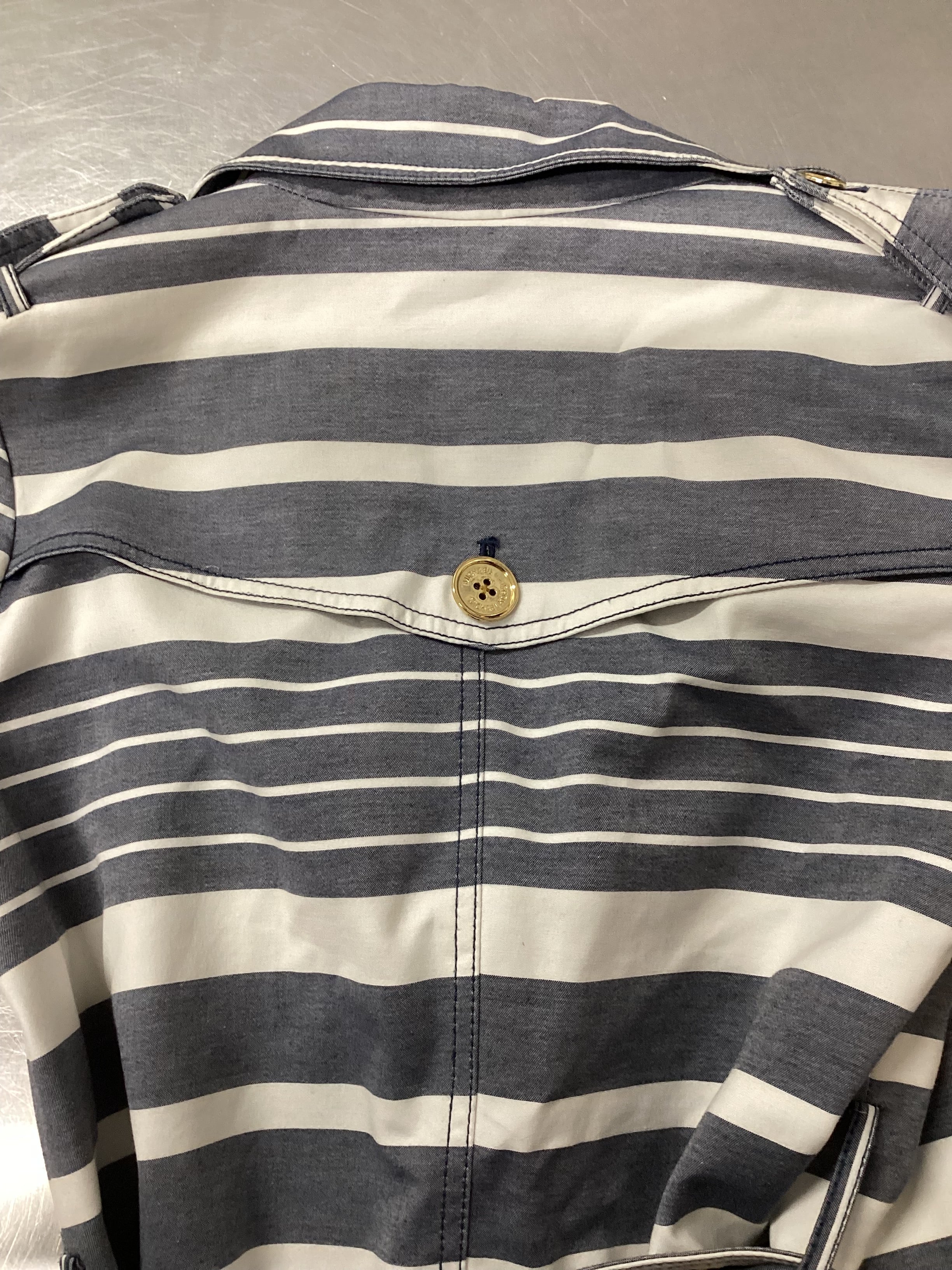 Michael Kors Blue/Red Cotton Jacket Size S - Image 5